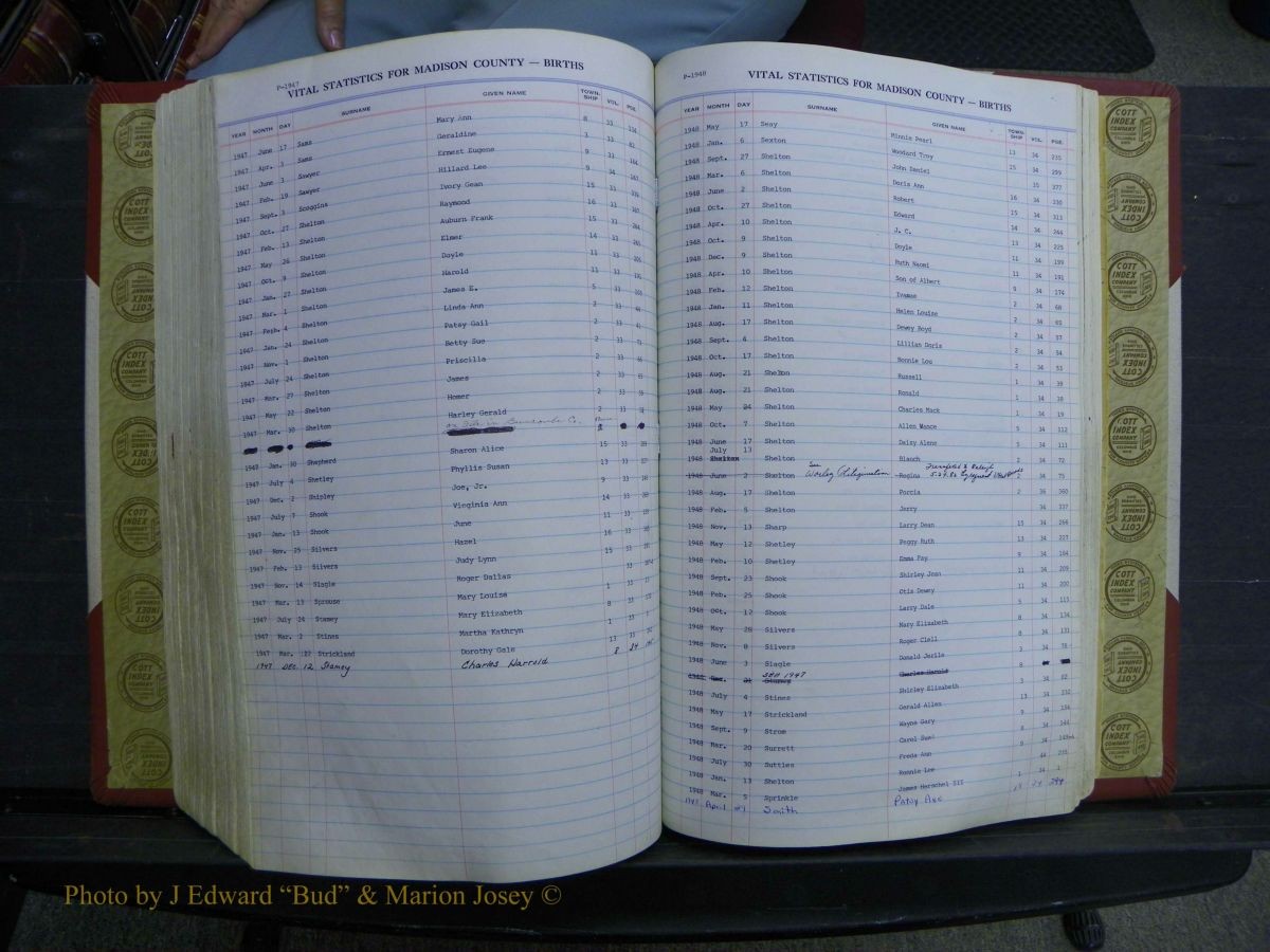 Madison Births & Deaths, Book 2, L-Z, + Delayed Book 2 240.JPG