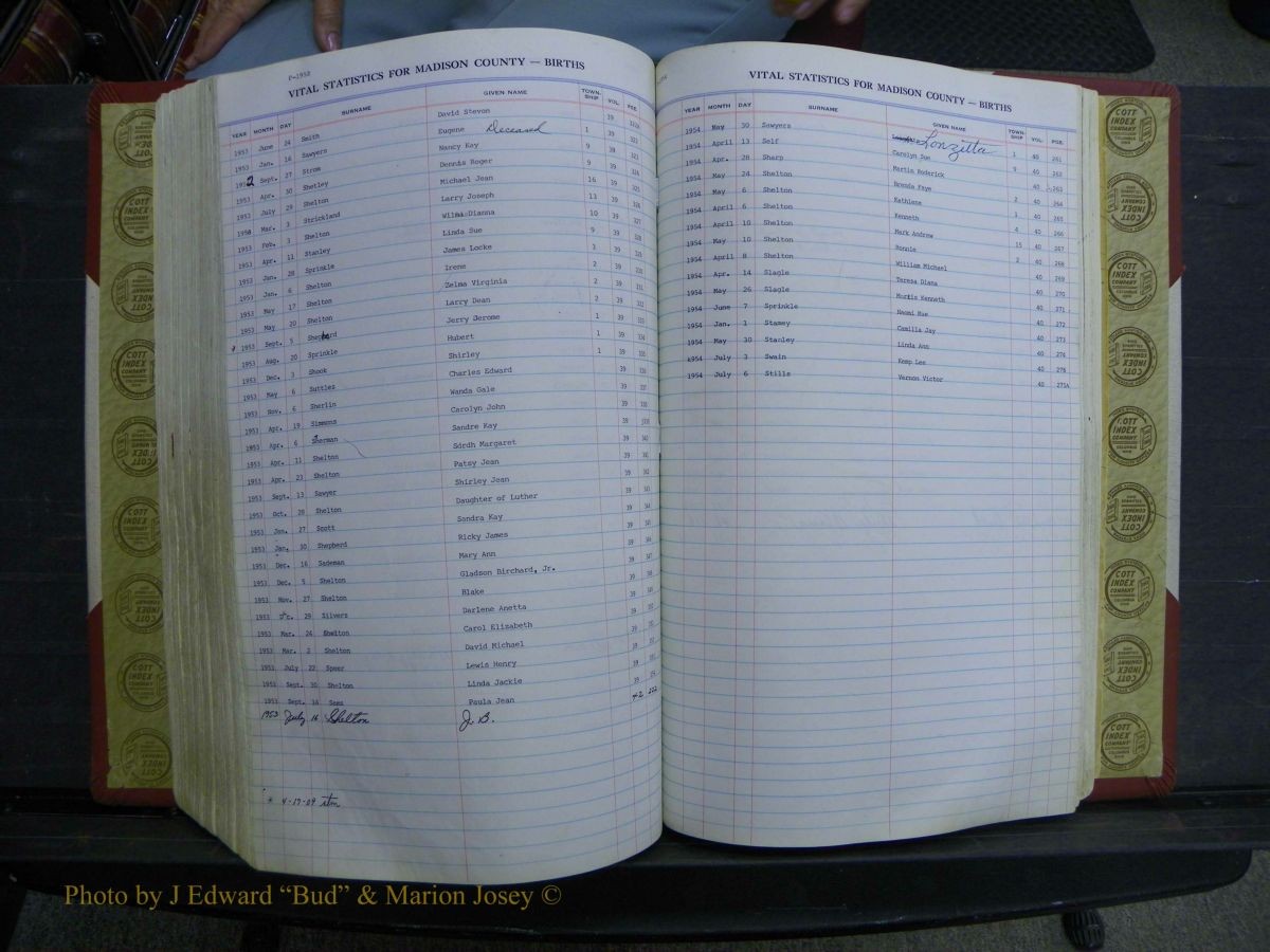 Madison Births & Deaths, Book 2, L-Z, + Delayed Book 2 243.JPG