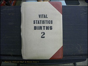 Madison Births & Deaths, Book 2, L-Z, + Delayed Book 2 001.JPG