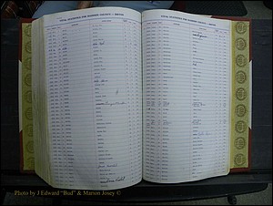 Madison Births & Deaths, Book 2, L-Z, + Delayed Book 2 284.JPG