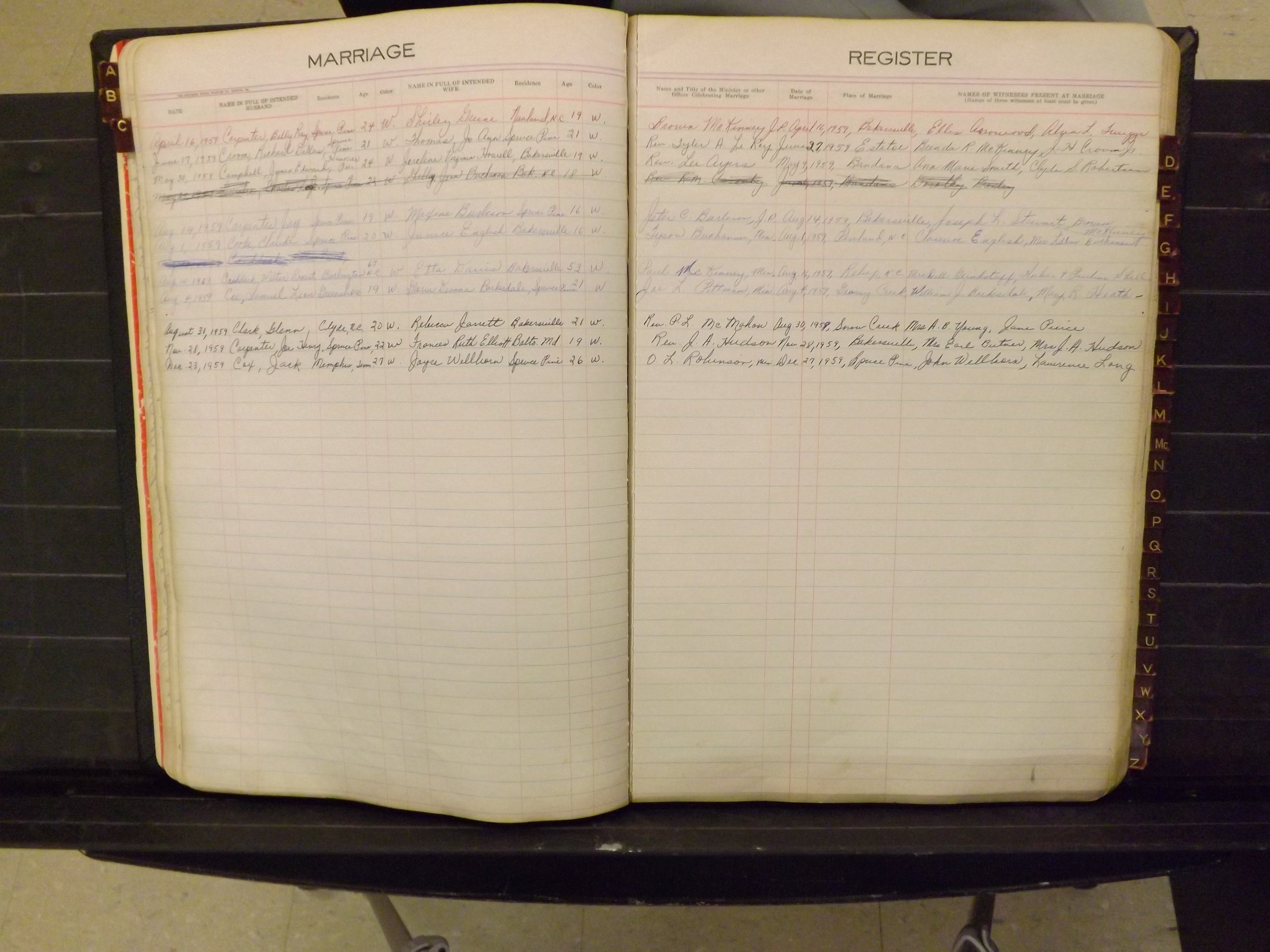 Mitchell Co, NC, Marriages, A-Z, 1935-1959 (118).JPG