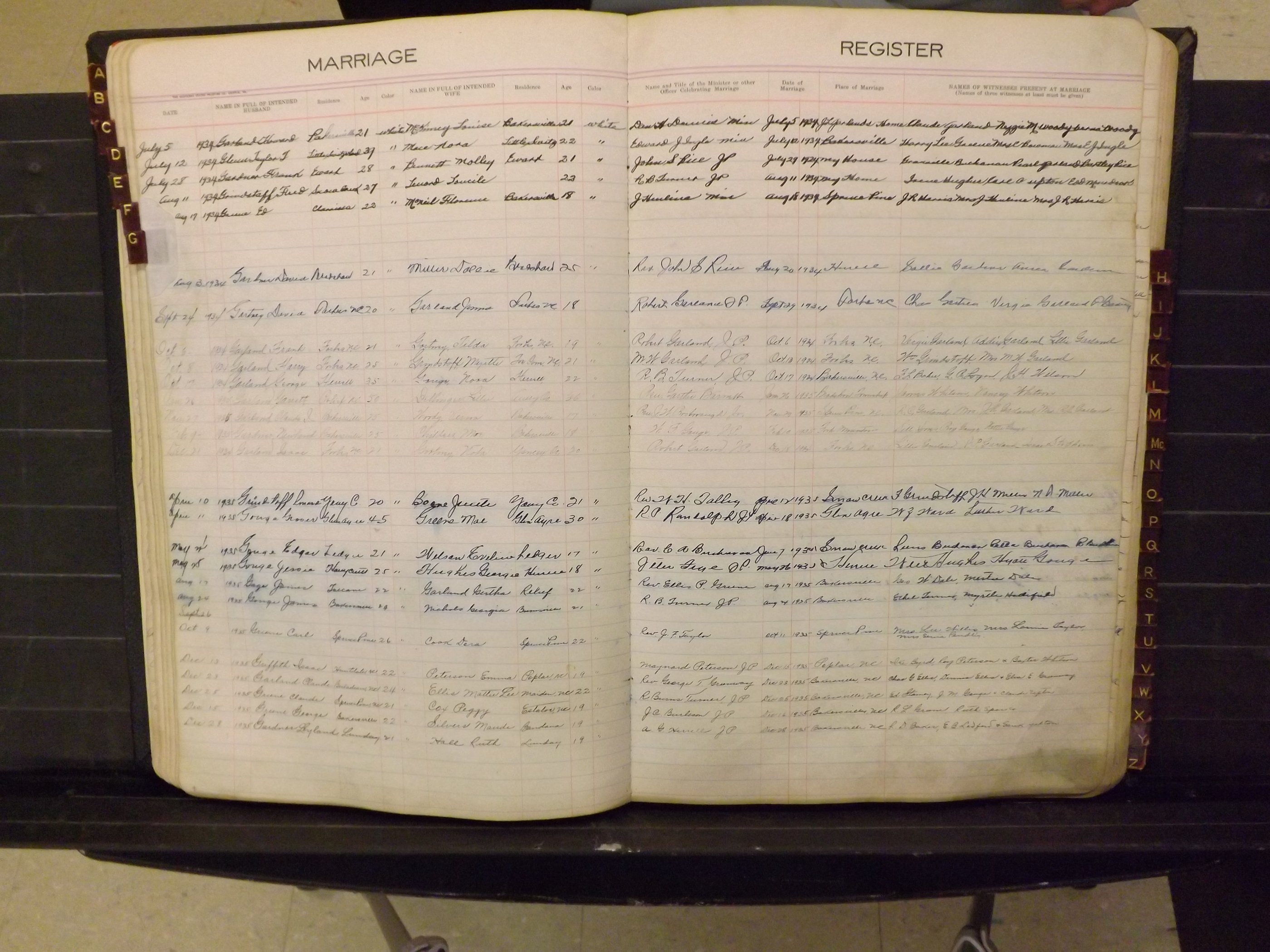 Mitchell Co, NC, Marriages, A-Z, 1935-1959 (127).JPG