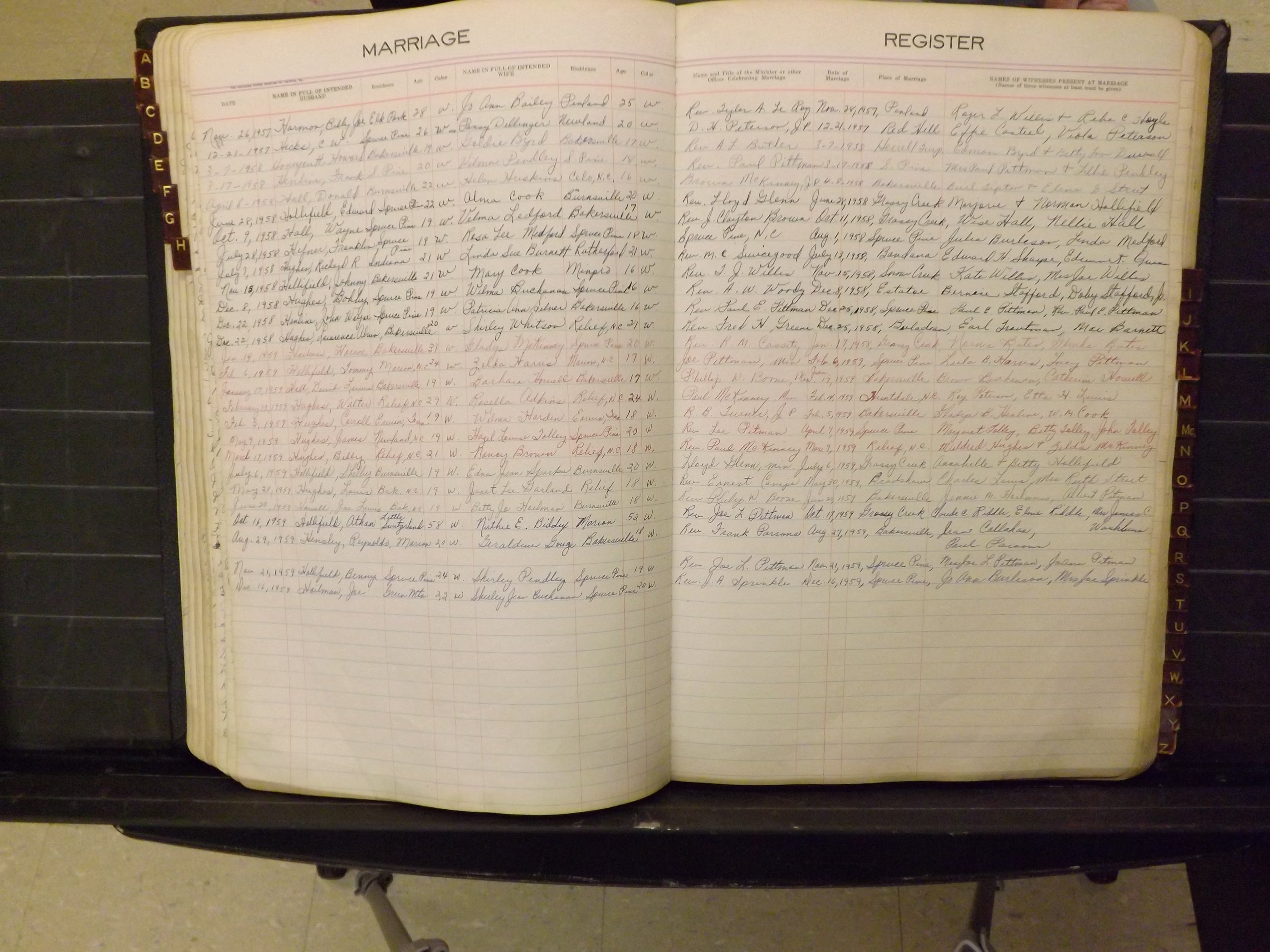 Mitchell Co, NC, Marriages, A-Z, 1935-1959 (140).JPG