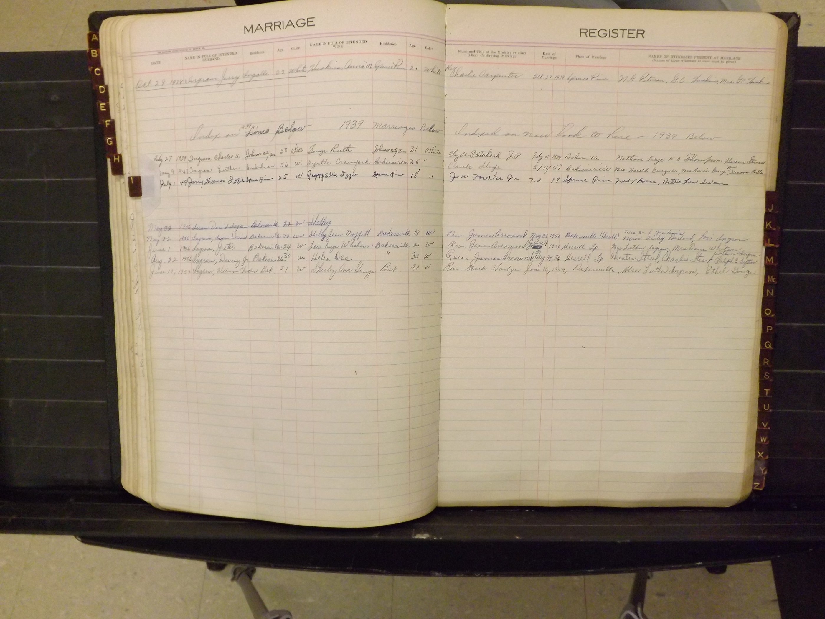 Mitchell Co, NC, Marriages, A-Z, 1935-1959 (141).JPG