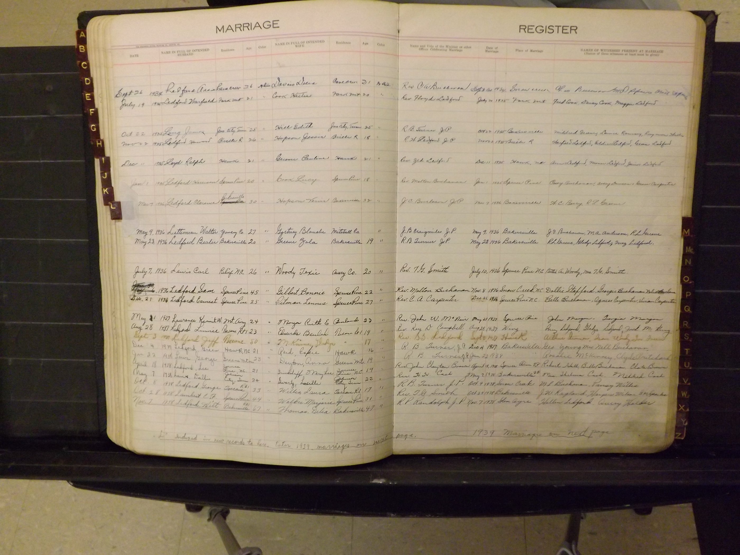 Mitchell Co, NC, Marriages, A-Z, 1935-1959 (145).JPG