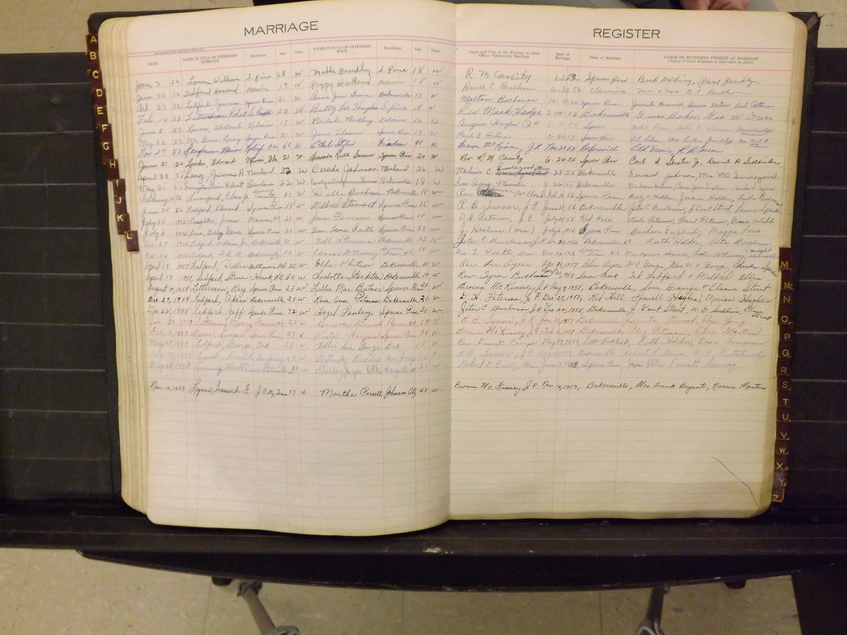 Mitchell Co, NC, Marriages, A-Z, 1935-1959 (147).JPG