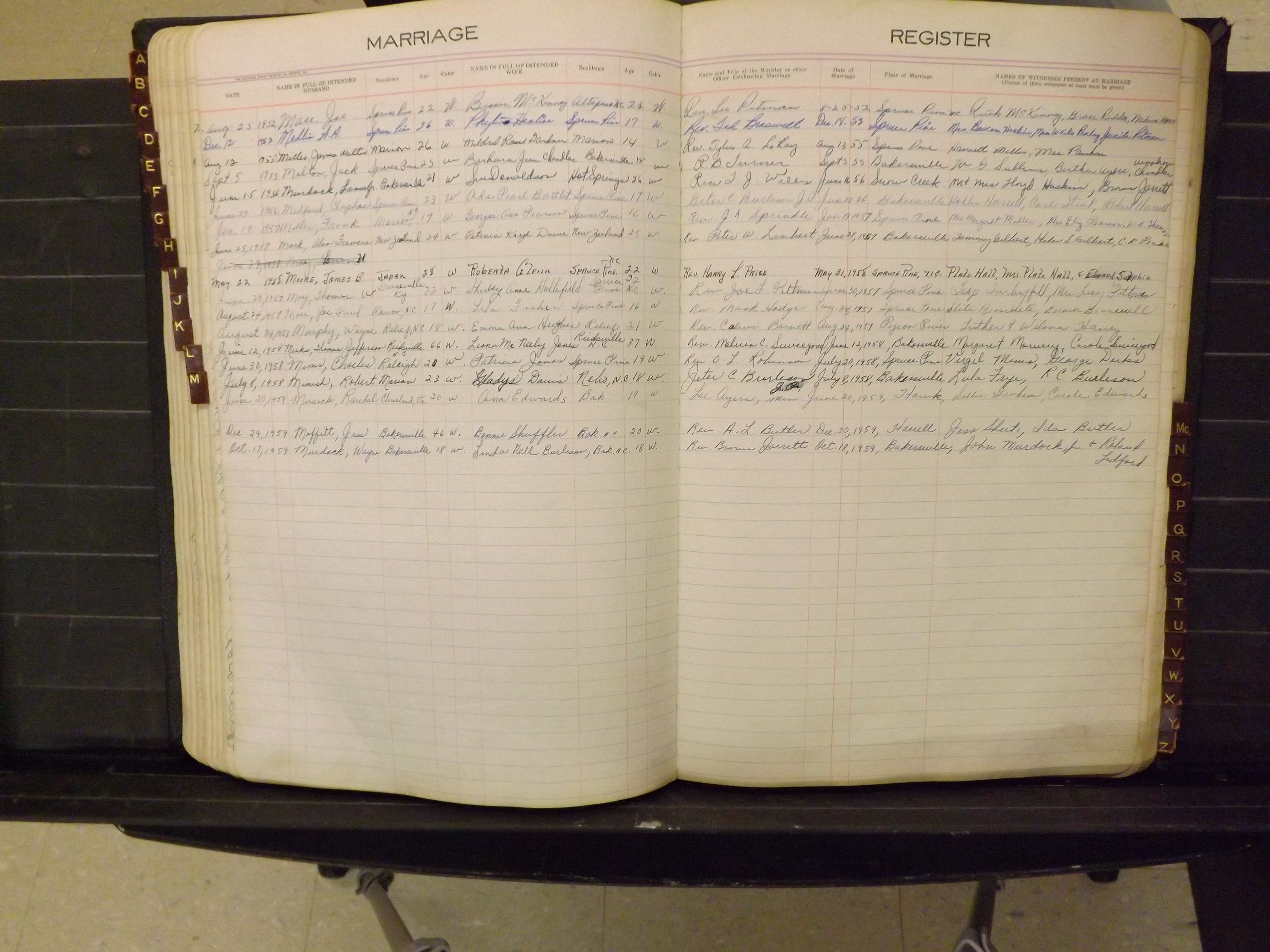 Mitchell Co, NC, Marriages, A-Z, 1935-1959 (150).JPG