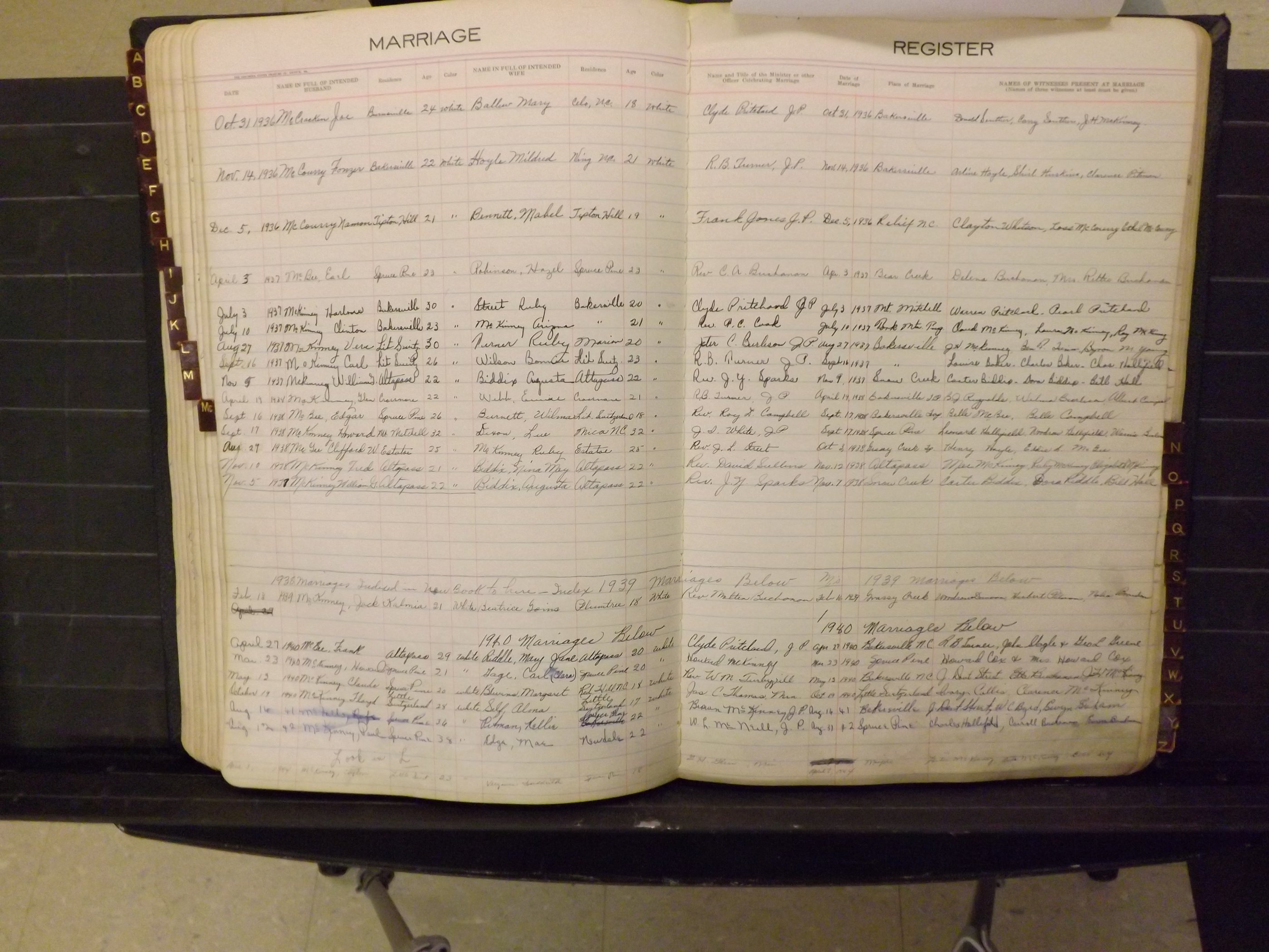 Mitchell Co, NC, Marriages, A-Z, 1935-1959 (152).JPG