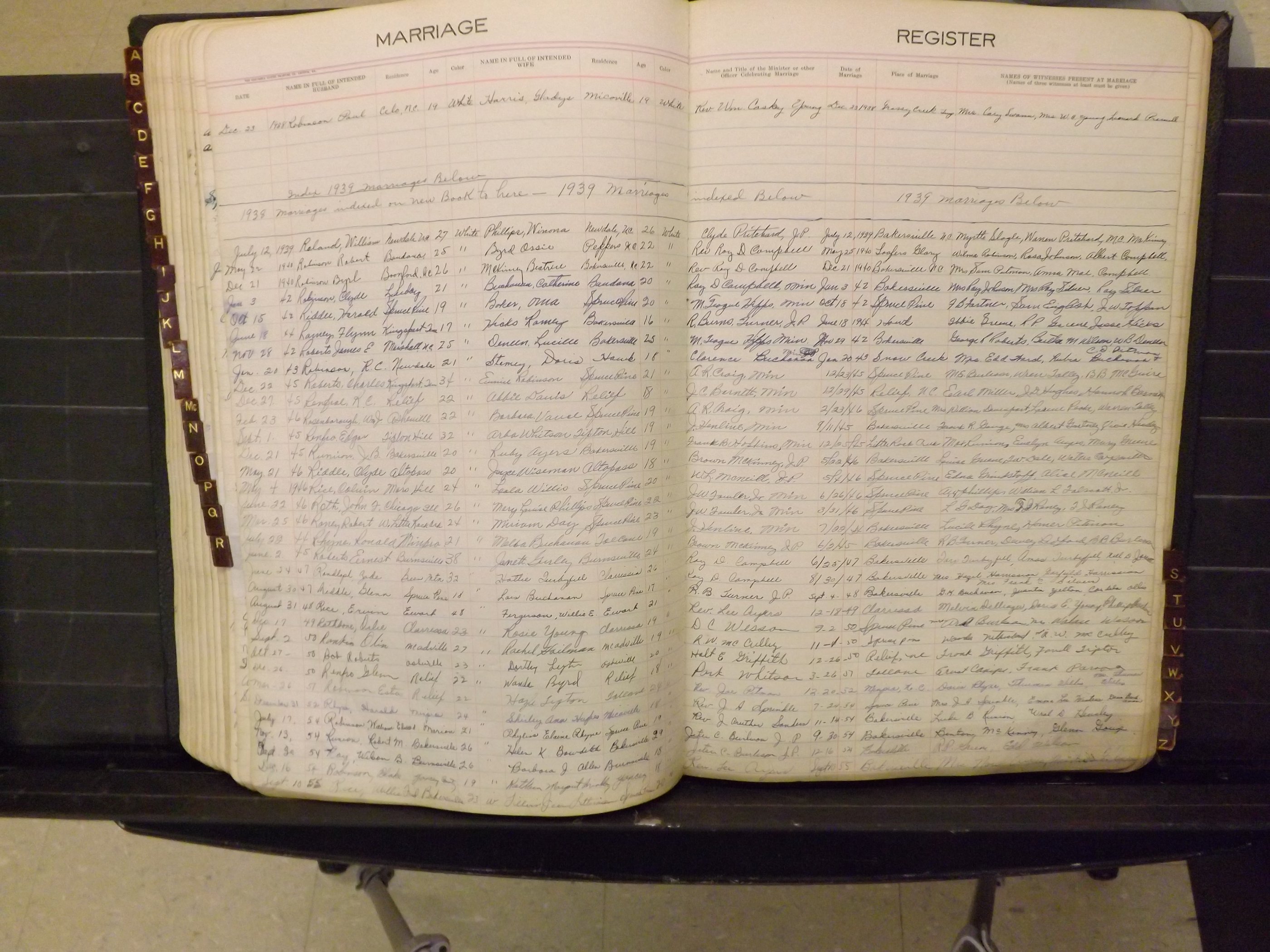 Mitchell Co, NC, Marriages, A-Z, 1935-1959 (164).JPG