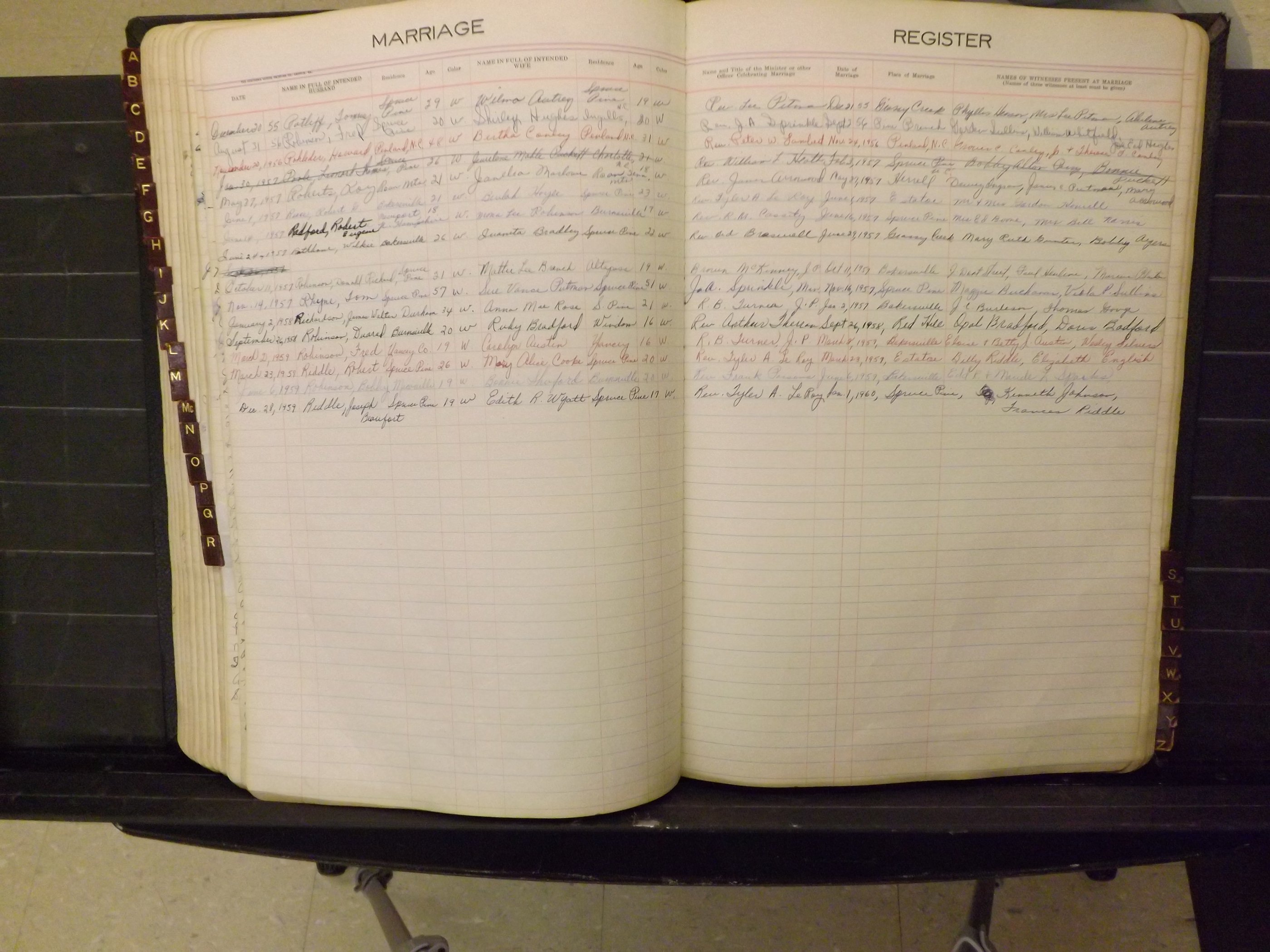 Mitchell Co, NC, Marriages, A-Z, 1935-1959 (165).JPG