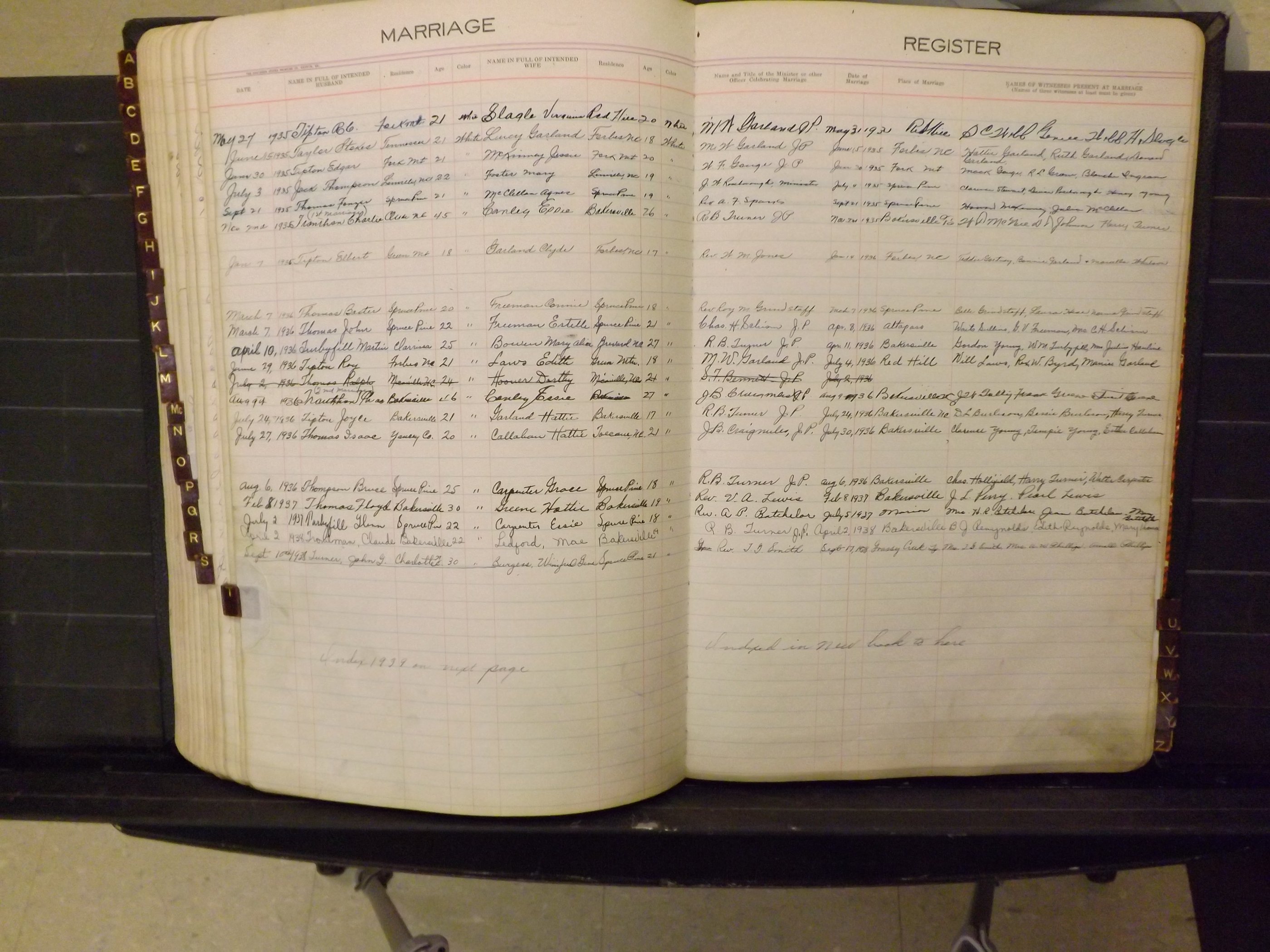 Mitchell Co, NC, Marriages, A-Z, 1935-1959 (173).JPG