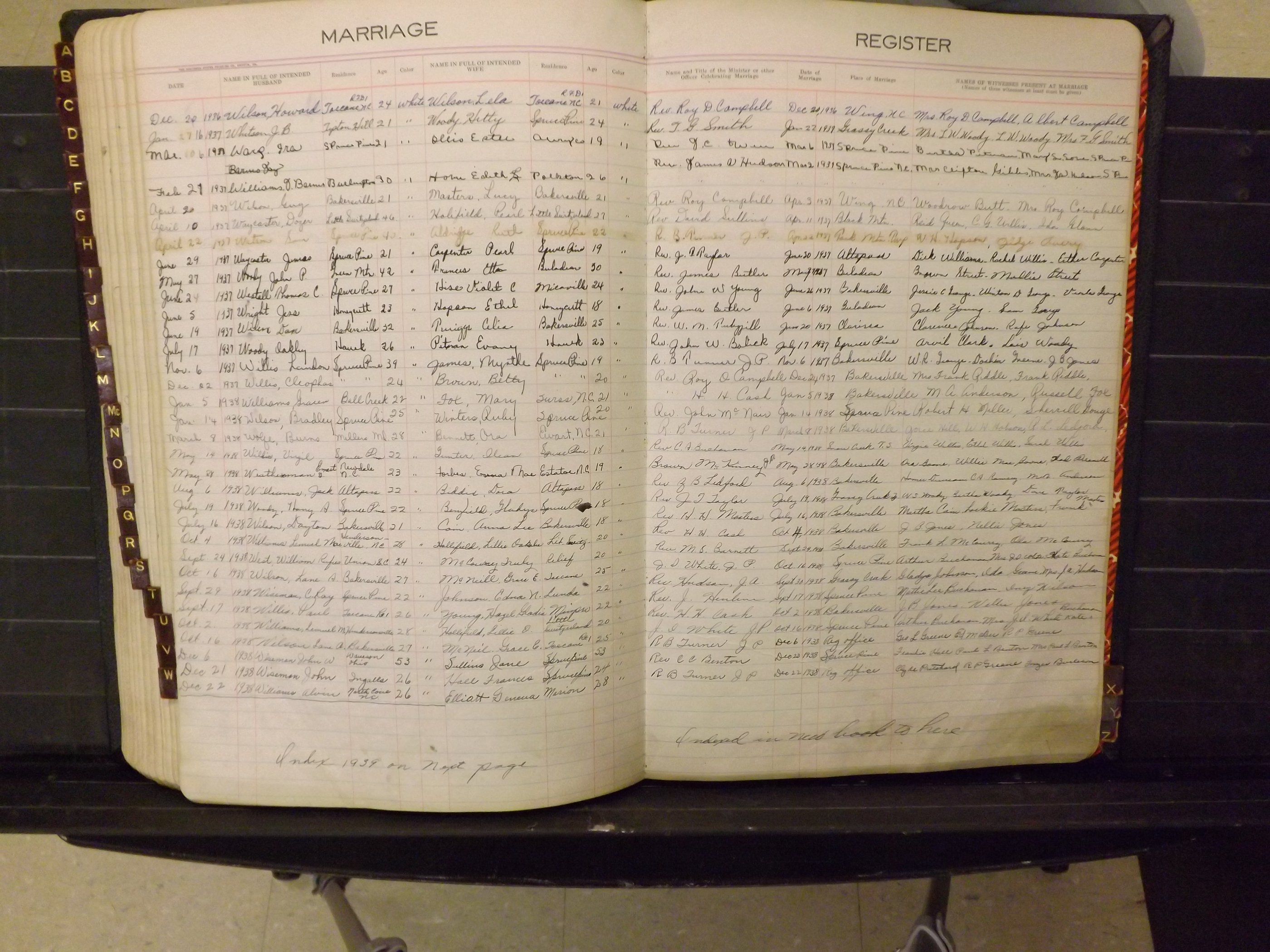 Mitchell Co, NC, Marriages, A-Z, 1935-1959 (179).JPG