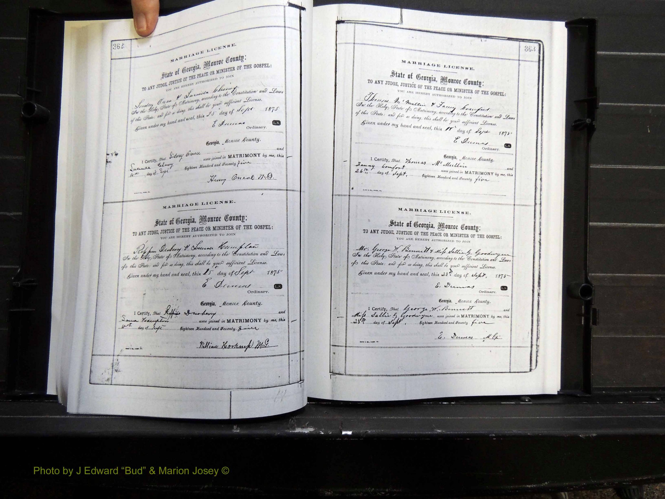 Monroe Co, GA, Marriages, Book C2, 1872-1875 pg 362-363.JPG