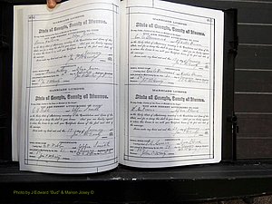 Monroe Co, GA, Marriages, Book E2, 1884-1887 pg 404-405.JPG