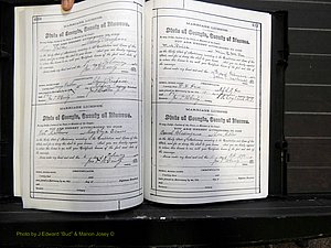 Monroe Co, GA, Marriages, Book E2, 1884-1887 pg 410-411.JPG