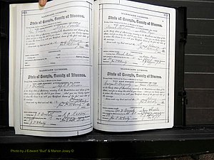 Monroe Co, GA, Marriages, Book E2, 1884-1887 pg 412-413.JPG