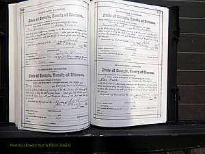 Monroe Co, GA, Marriages, Book E2, 1884-1887 pg 420-421.JPG