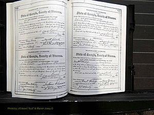 Monroe Co, GA, Marriages, Book E2, 1884-1887 pg 422-423.JPG