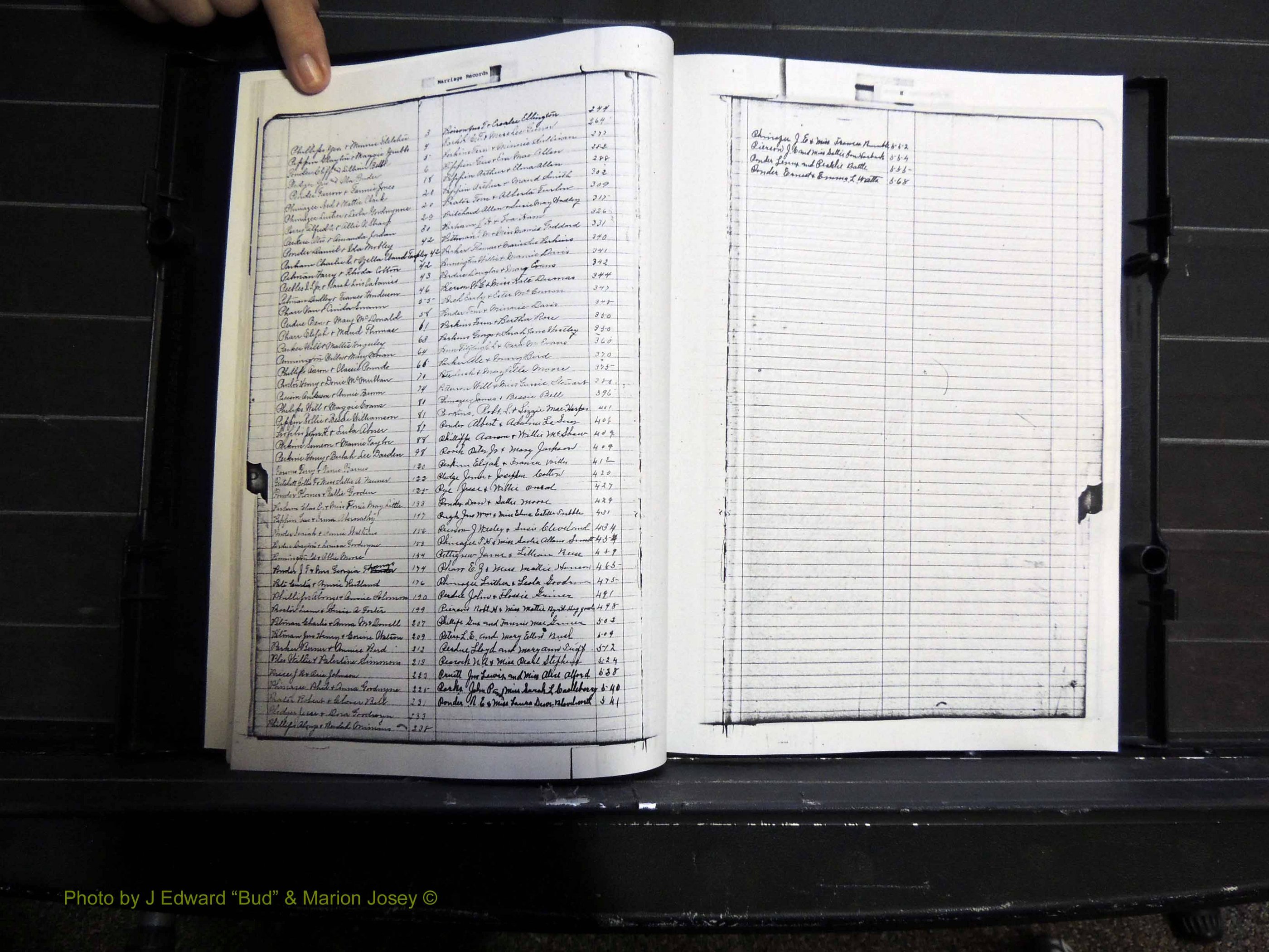 Monroe Co, GA, Marriages, Book H, 1907-1913 Index P.JPG