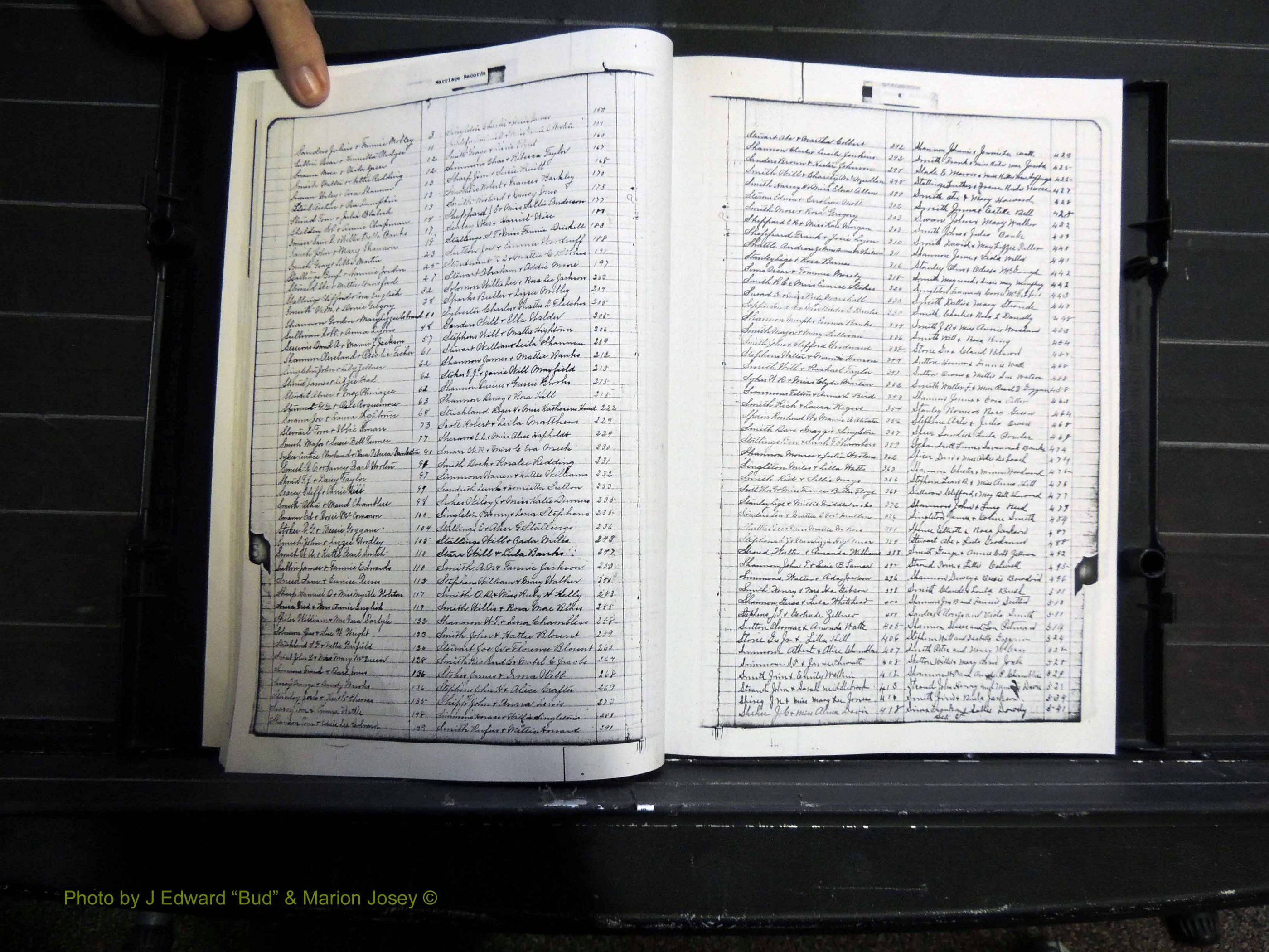 Monroe Co, GA, Marriages, Book H, 1907-1913 Index S.JPG