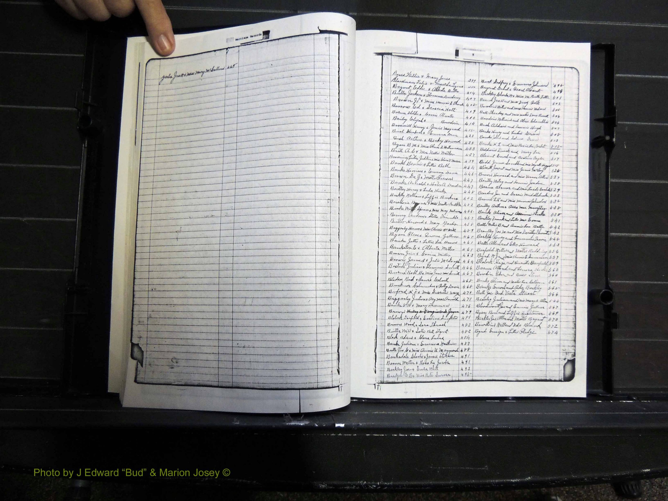 Monroe Co, GA, Marriages, Book H, 1907-1913 Index Y & B2.JPG