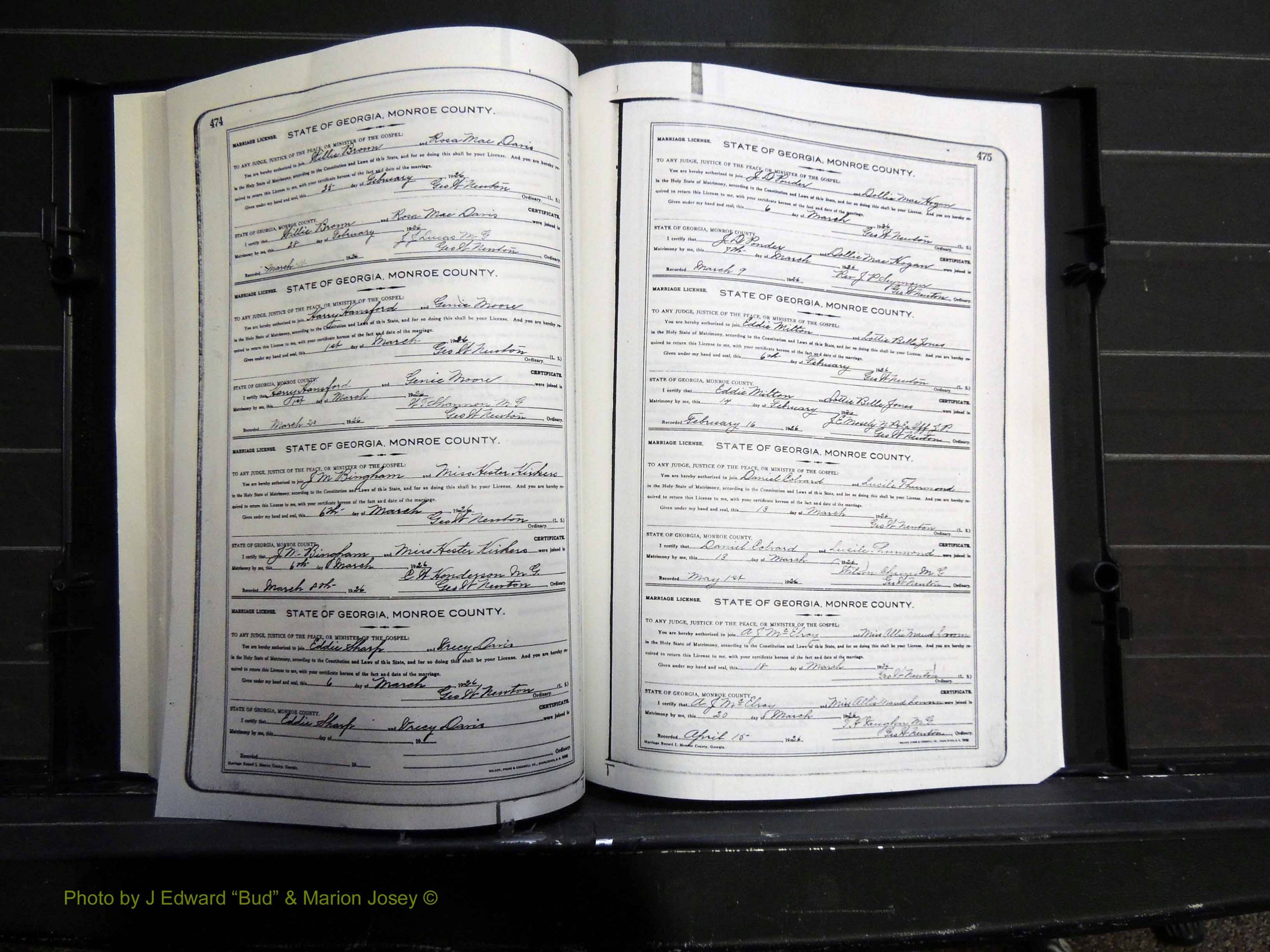 Monroe Co, GA, Marriages, Book I2, 1922-1929 pg 474-475.JPG