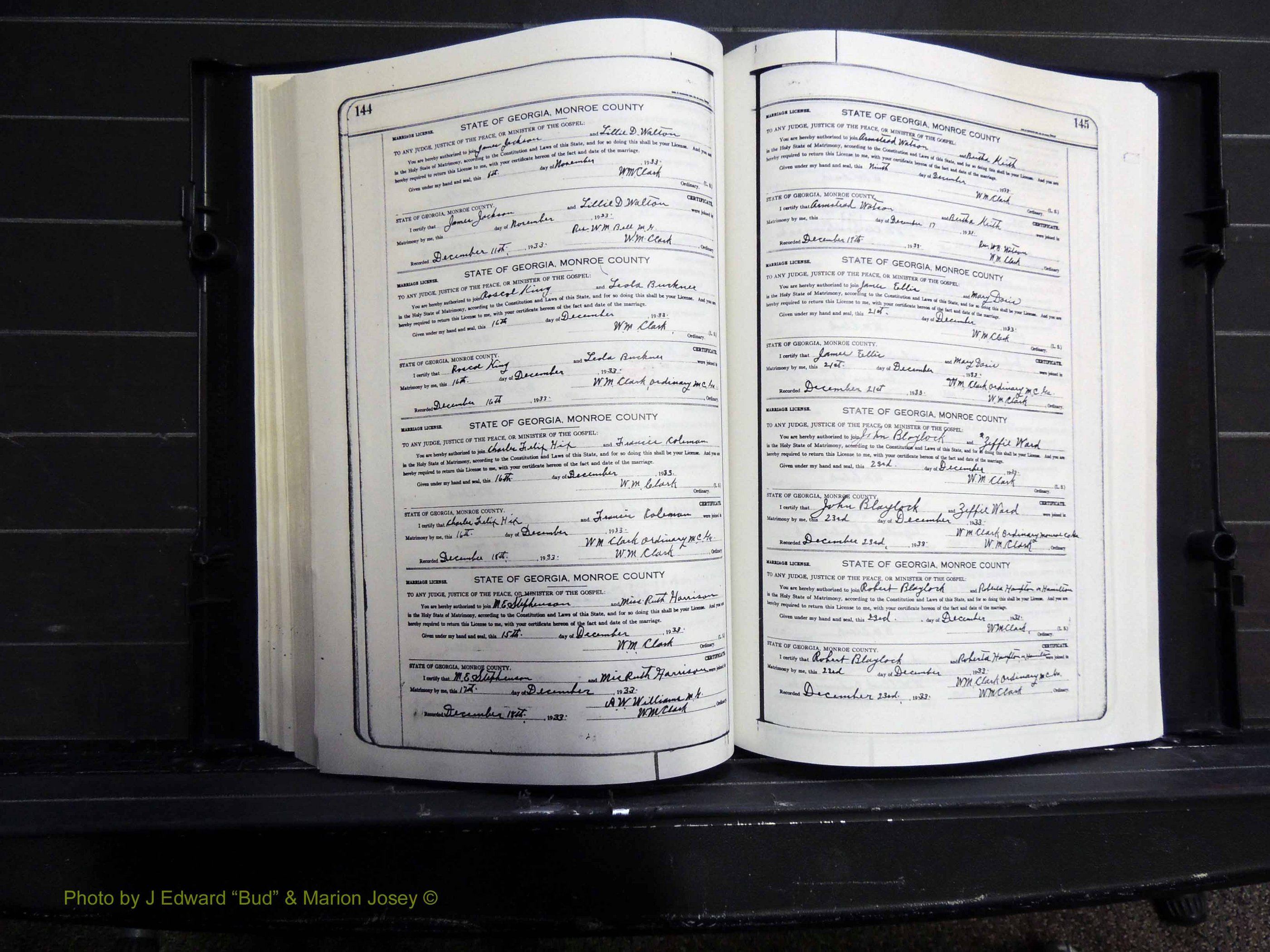 Monroe Co, GA, Marriages, Book J, 1929-1938 pg 144-145.JPG
