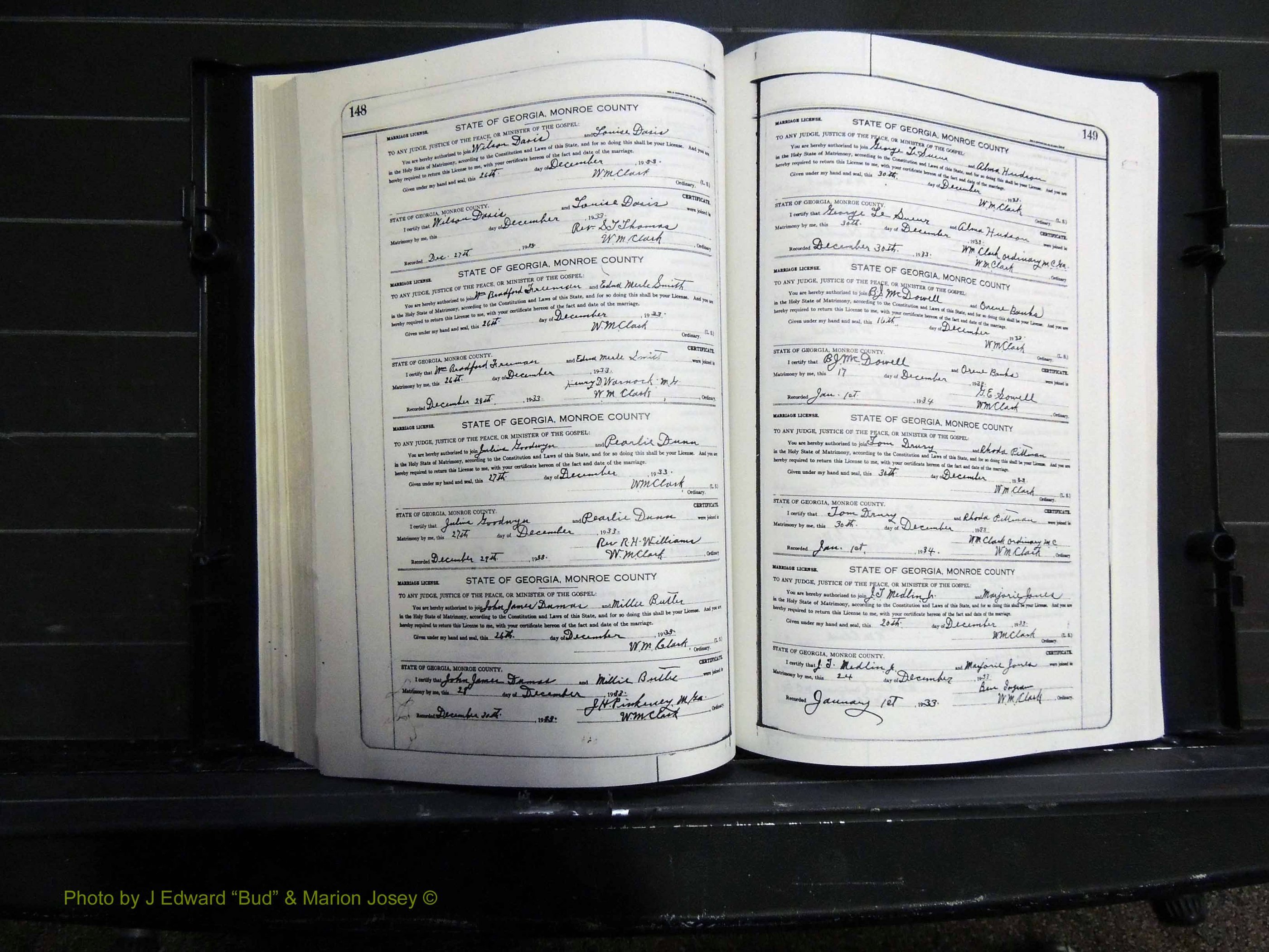 Monroe Co, GA, Marriages, Book J, 1929-1938 pg 148-149.JPG