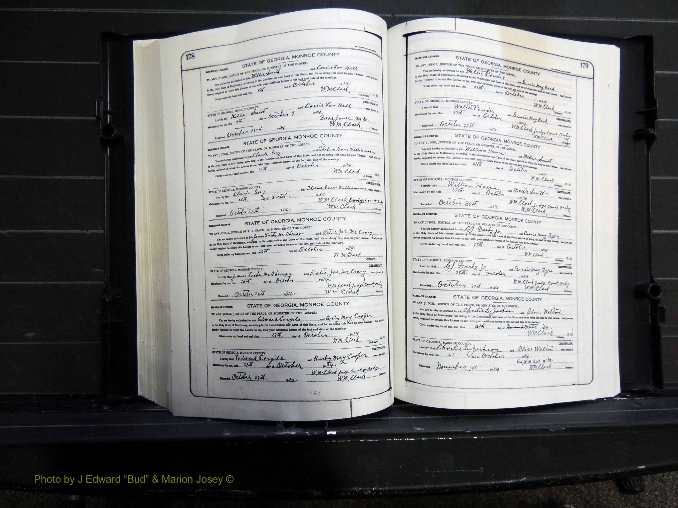 Monroe Co, GA, Marriages, Book J, 1929-1938 pg 178-179.JPG