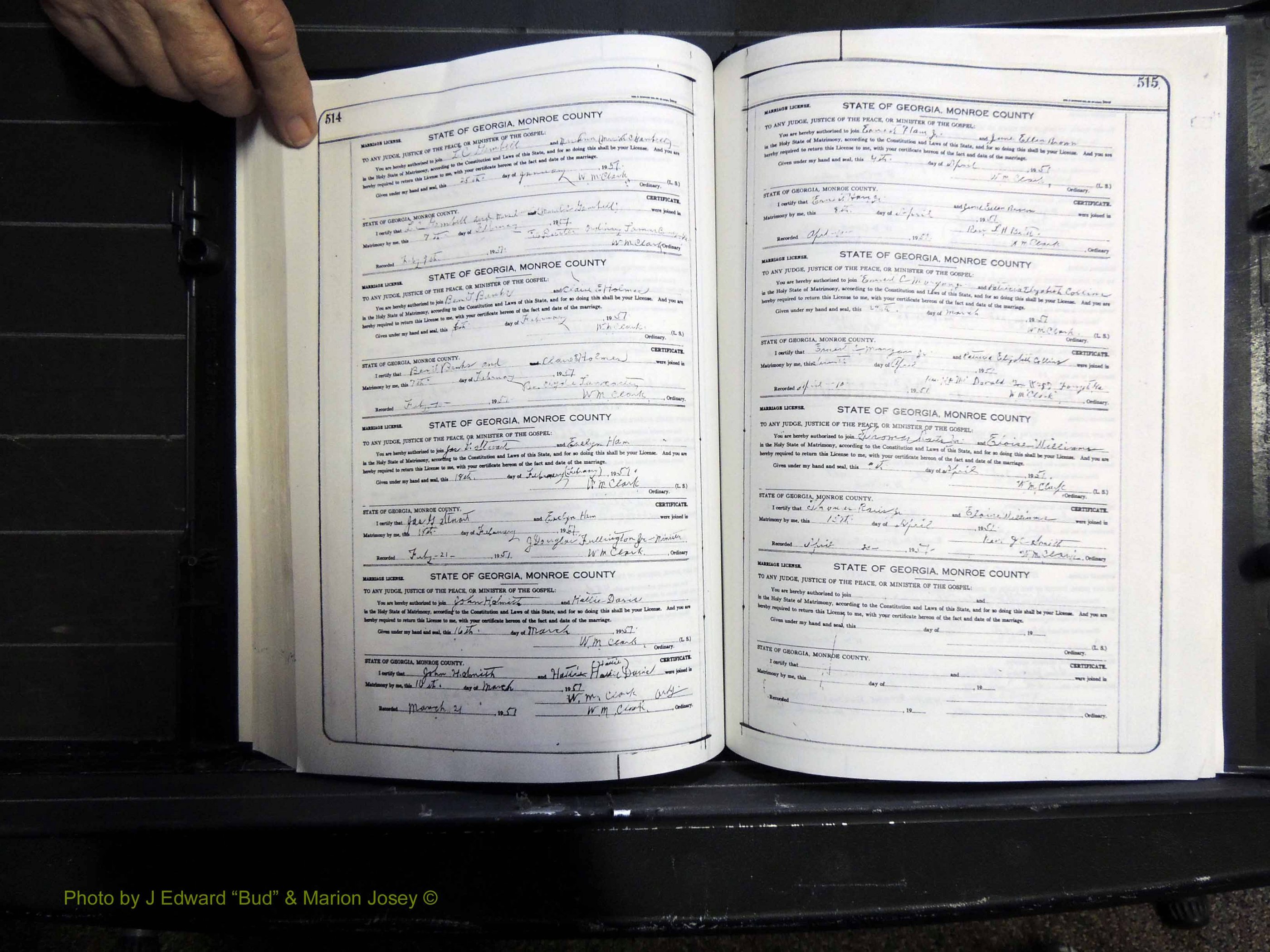 Monroe Co, GA, Marriages, Book J2, 1938-1952 pg 514-515.JPG