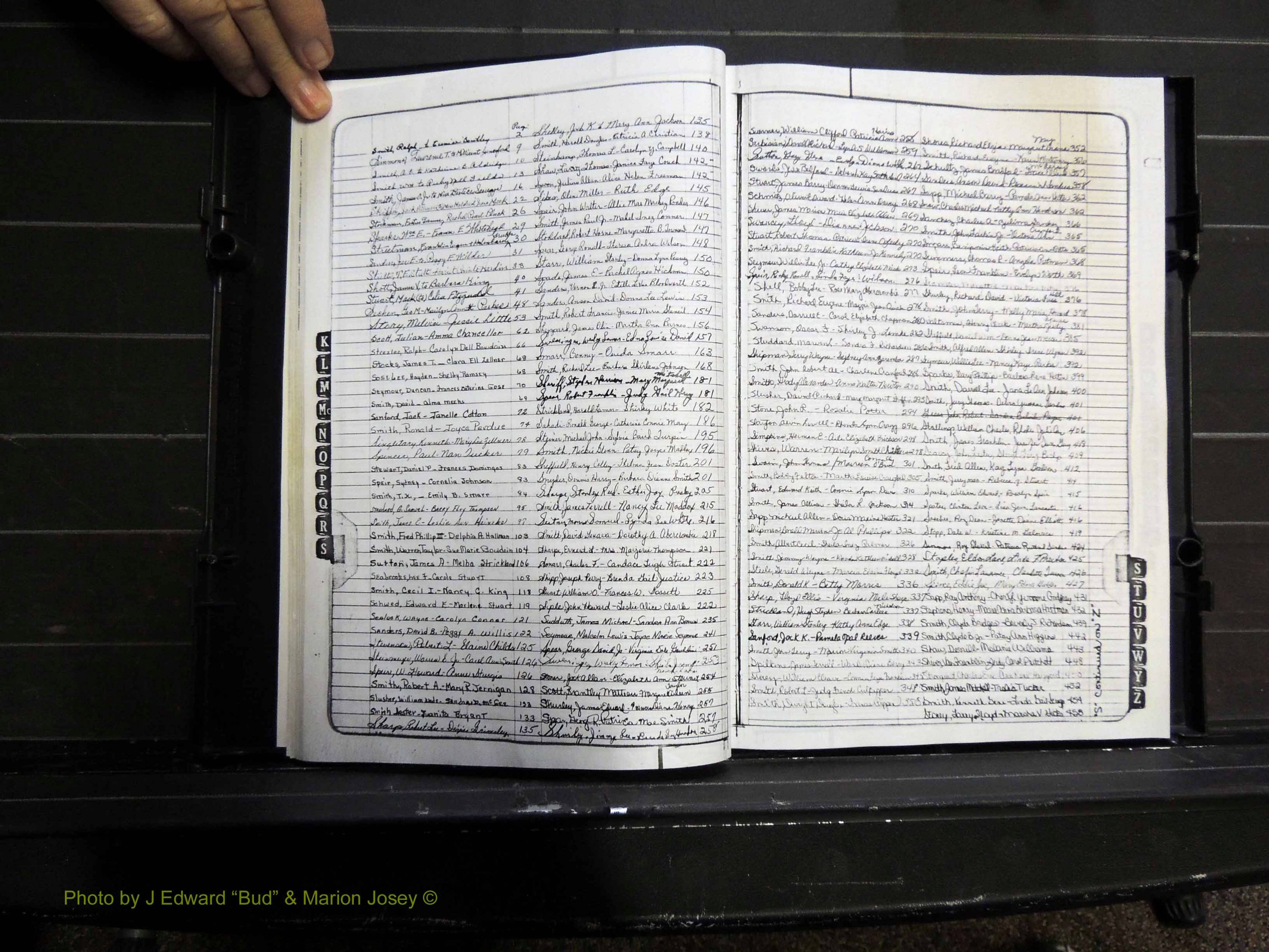 Monroe Co, GA, Marriages, Book K, 1952-1975 Index S.JPG