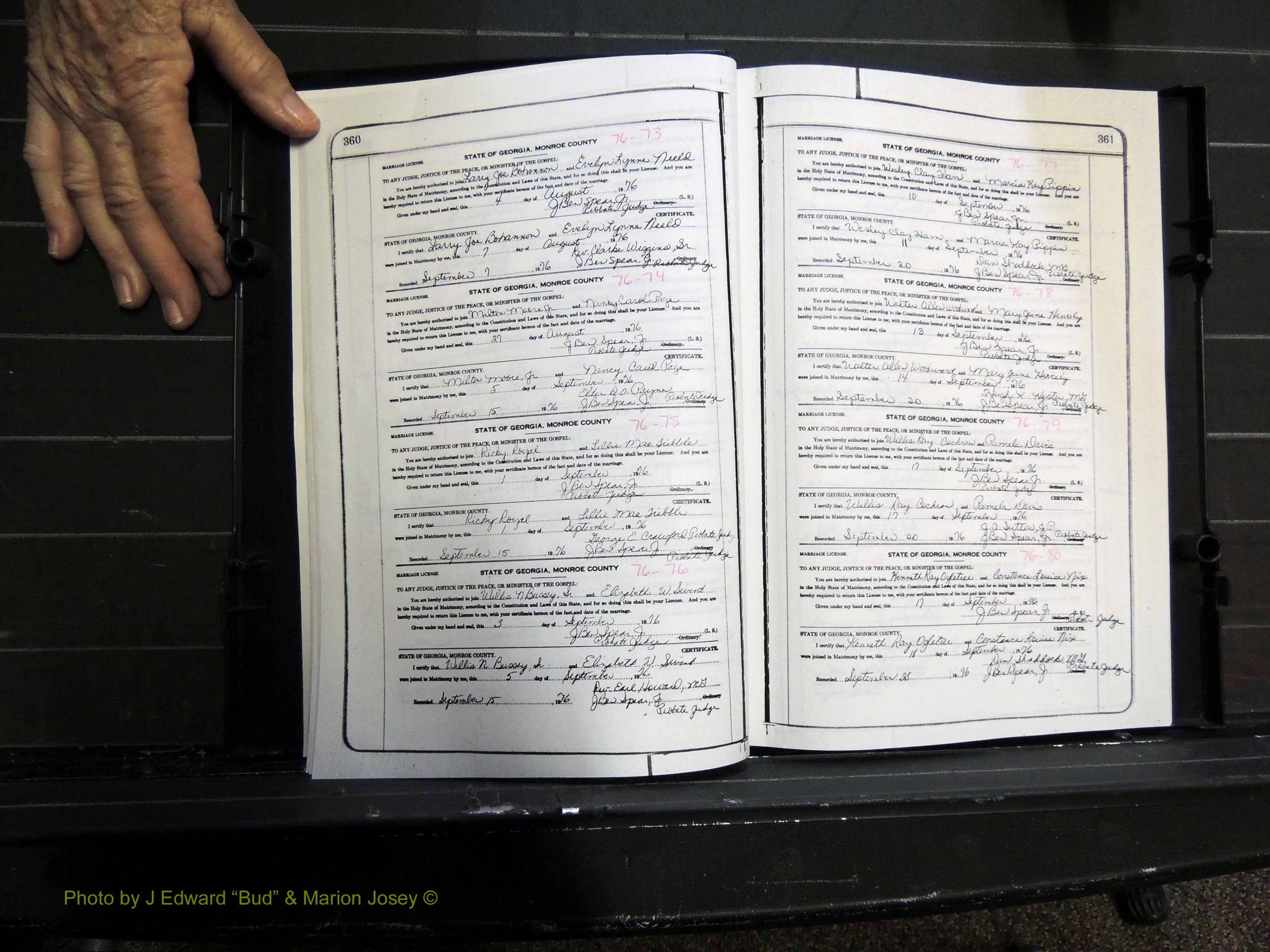 Monroe Co, GA, Marriages, Book K2, 1975-1984 pg 360-361.JPG
