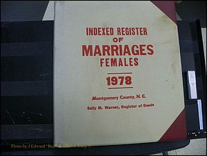 Montgomery Marriages + Female Index, 1868-2010 001.JPG