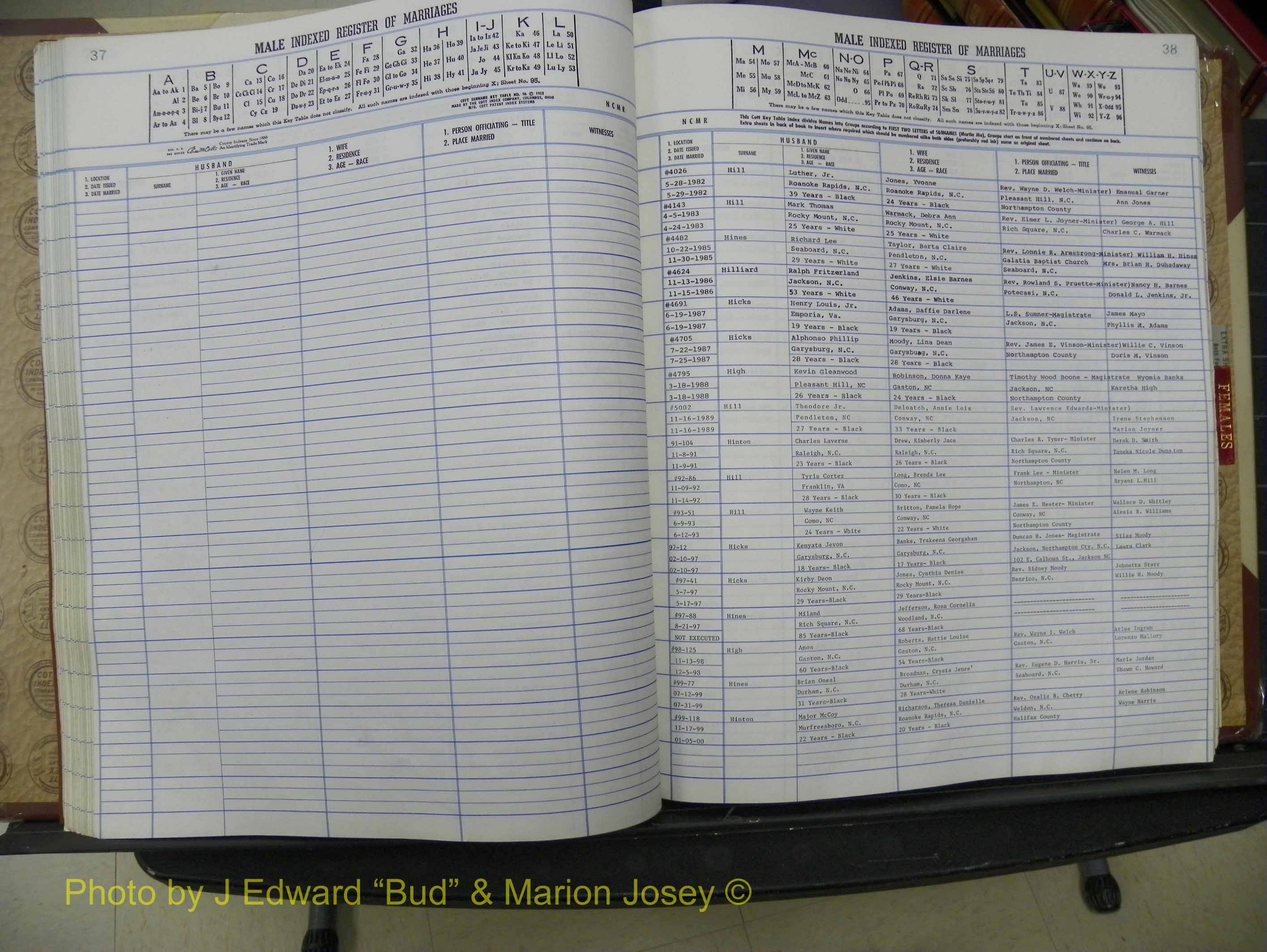 Northampton Marriages, A-Z, 1980-2009 (159).JPG