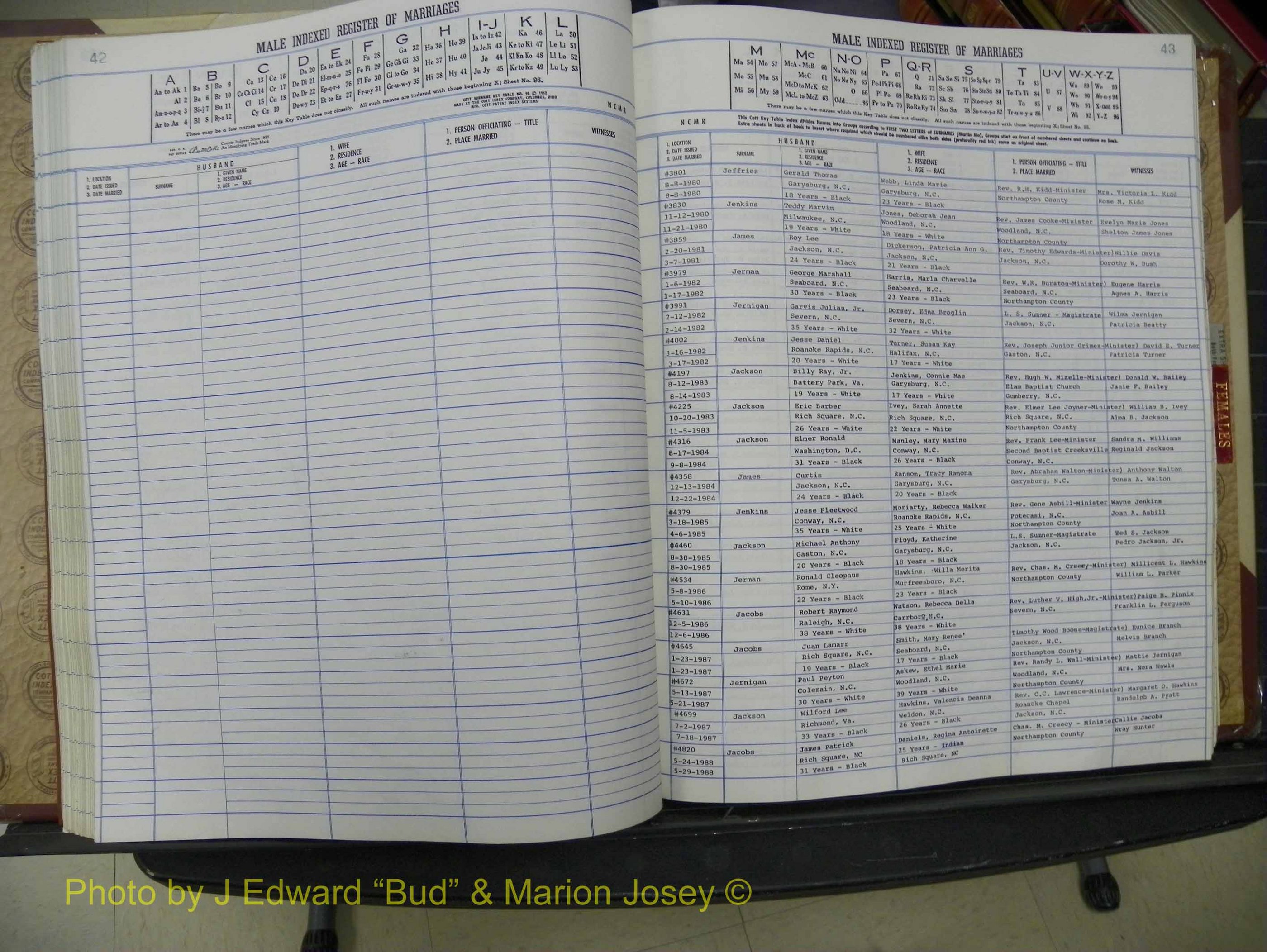 Northampton Marriages, A-Z, 1980-2009 (165).JPG