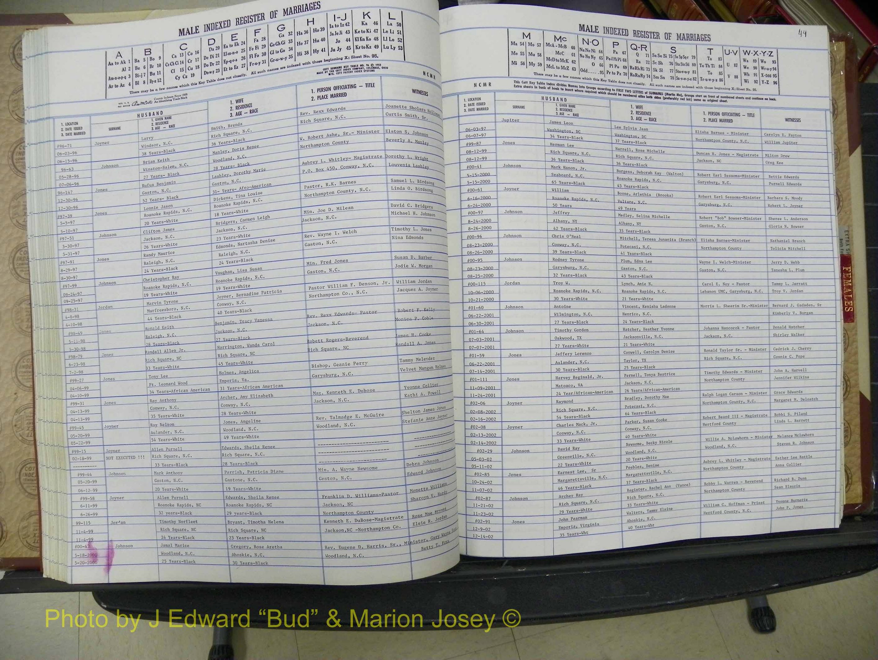 Northampton Marriages, A-Z, 1980-2009 (169).JPG
