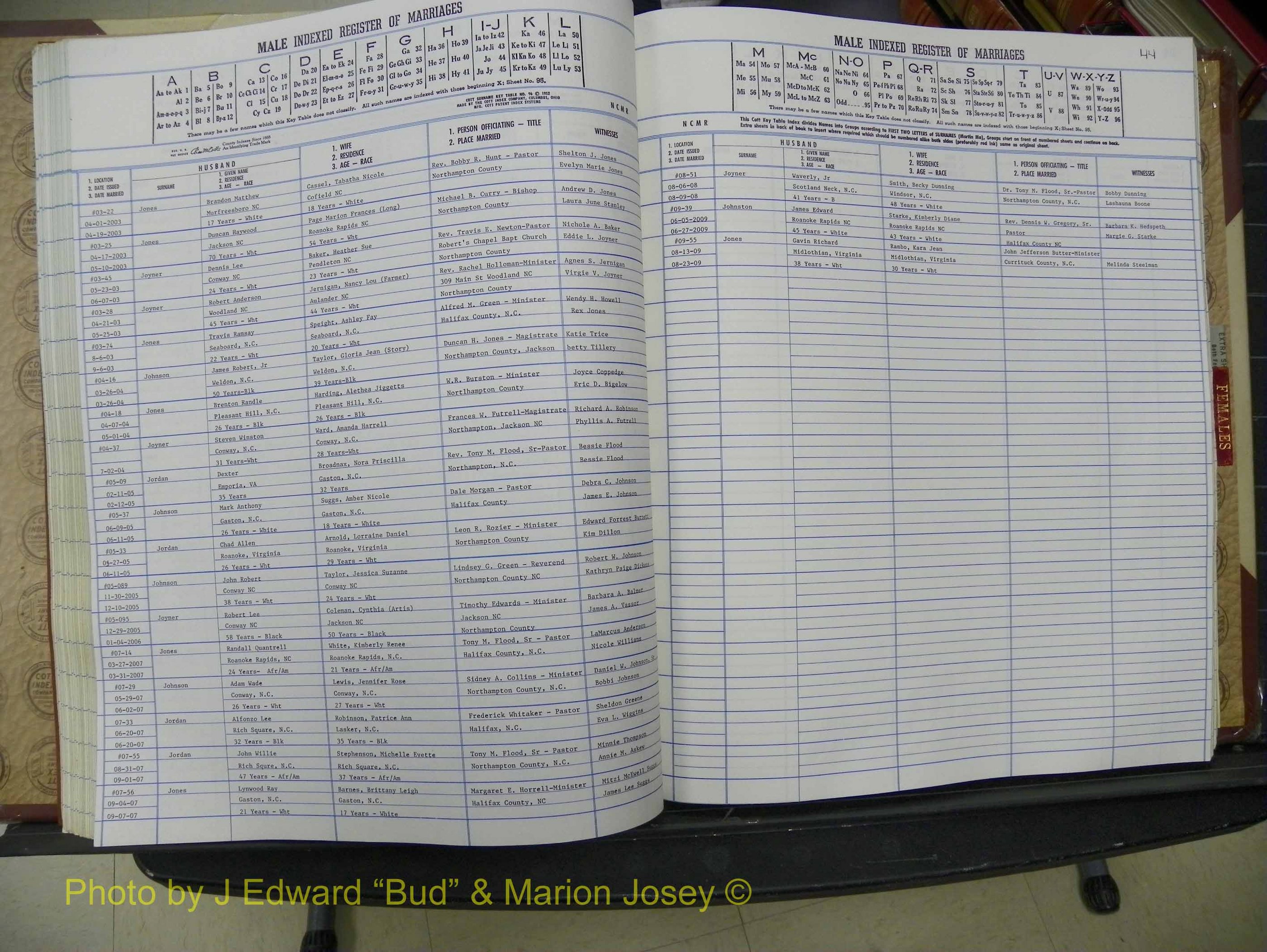 Northampton Marriages, A-Z, 1980-2009 (170).JPG