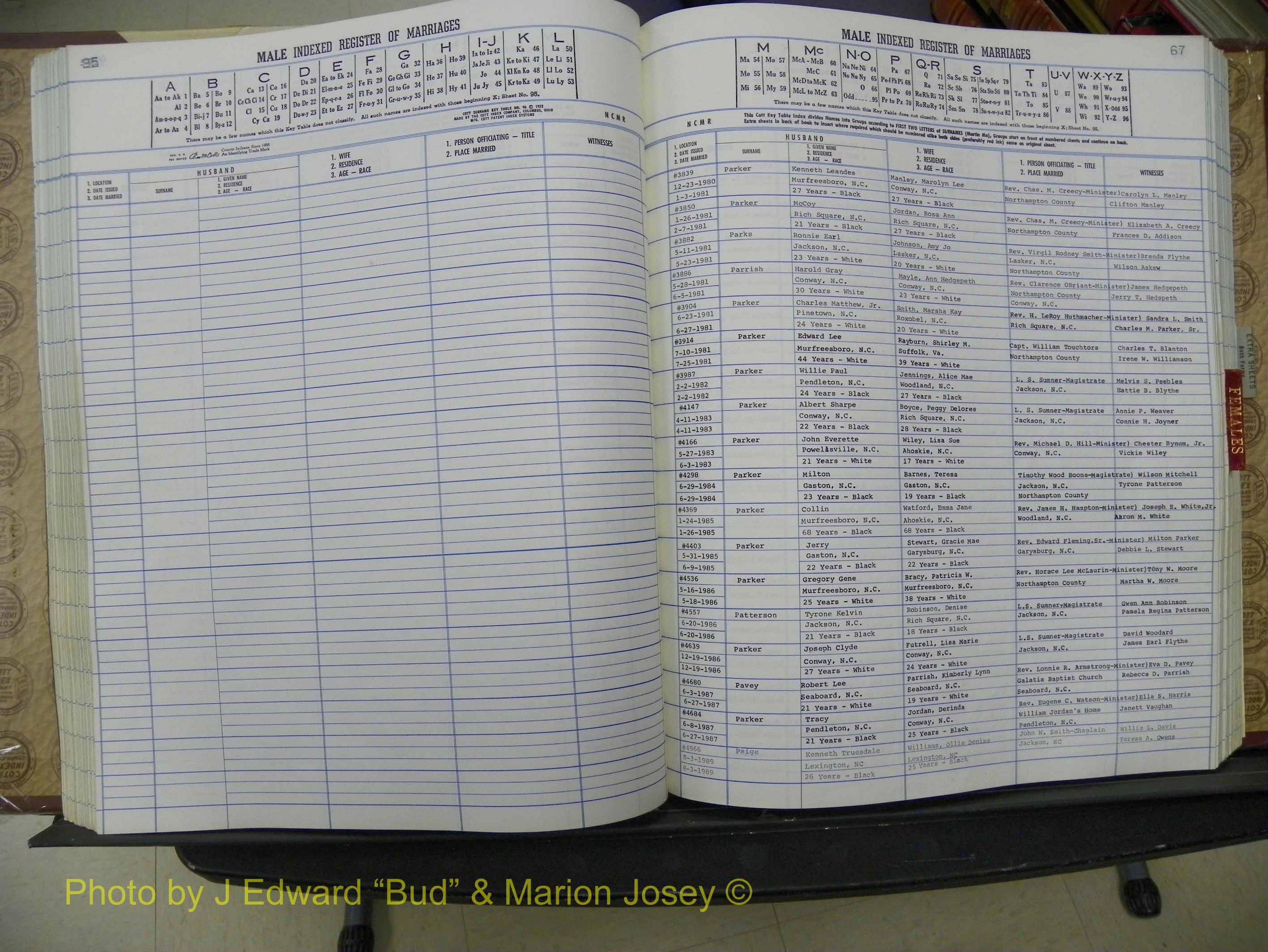 Northampton Marriages, A-Z, 1980-2009 (200).JPG