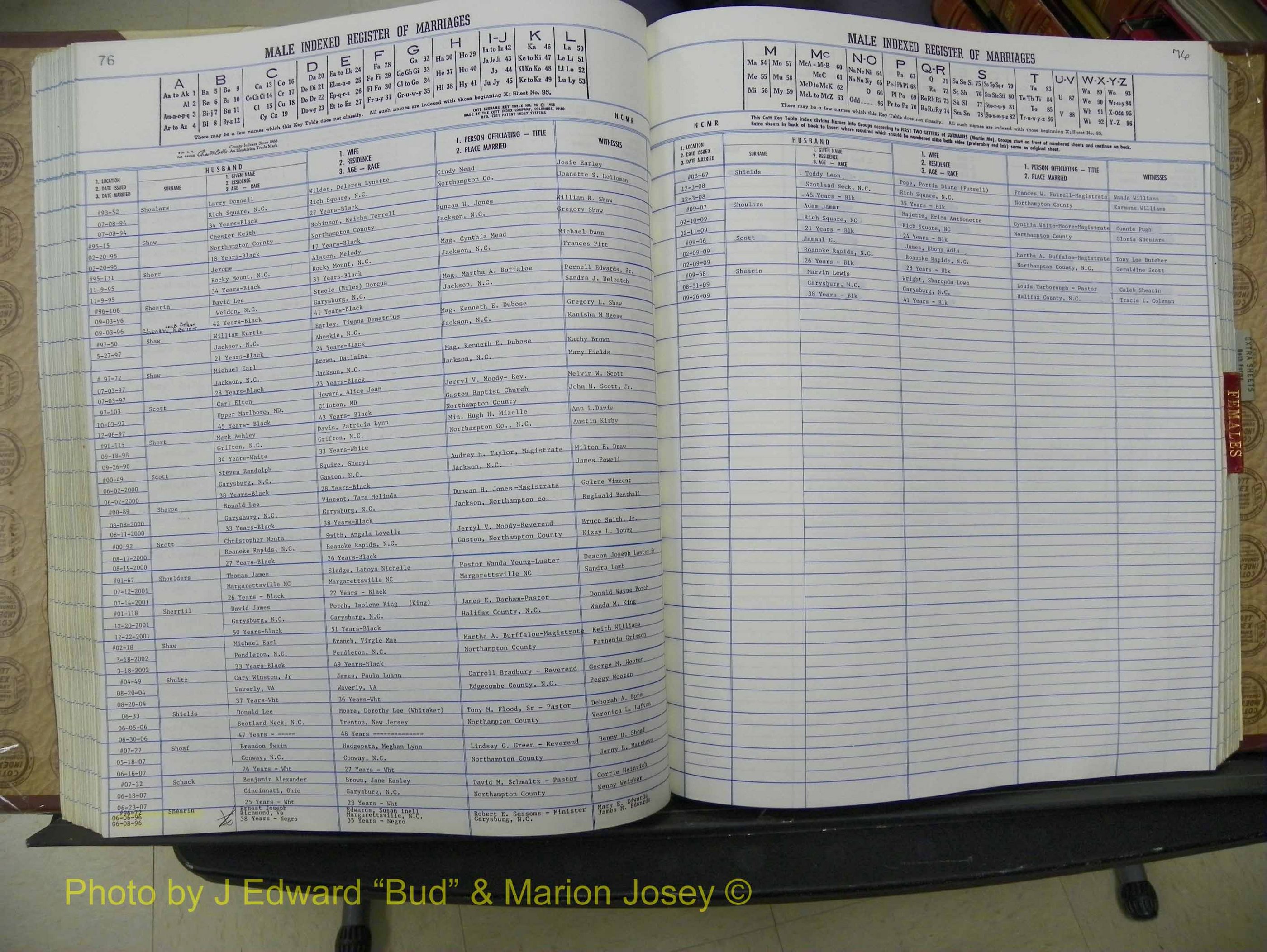 Northampton Marriages, A-Z, 1980-2009 (217).JPG