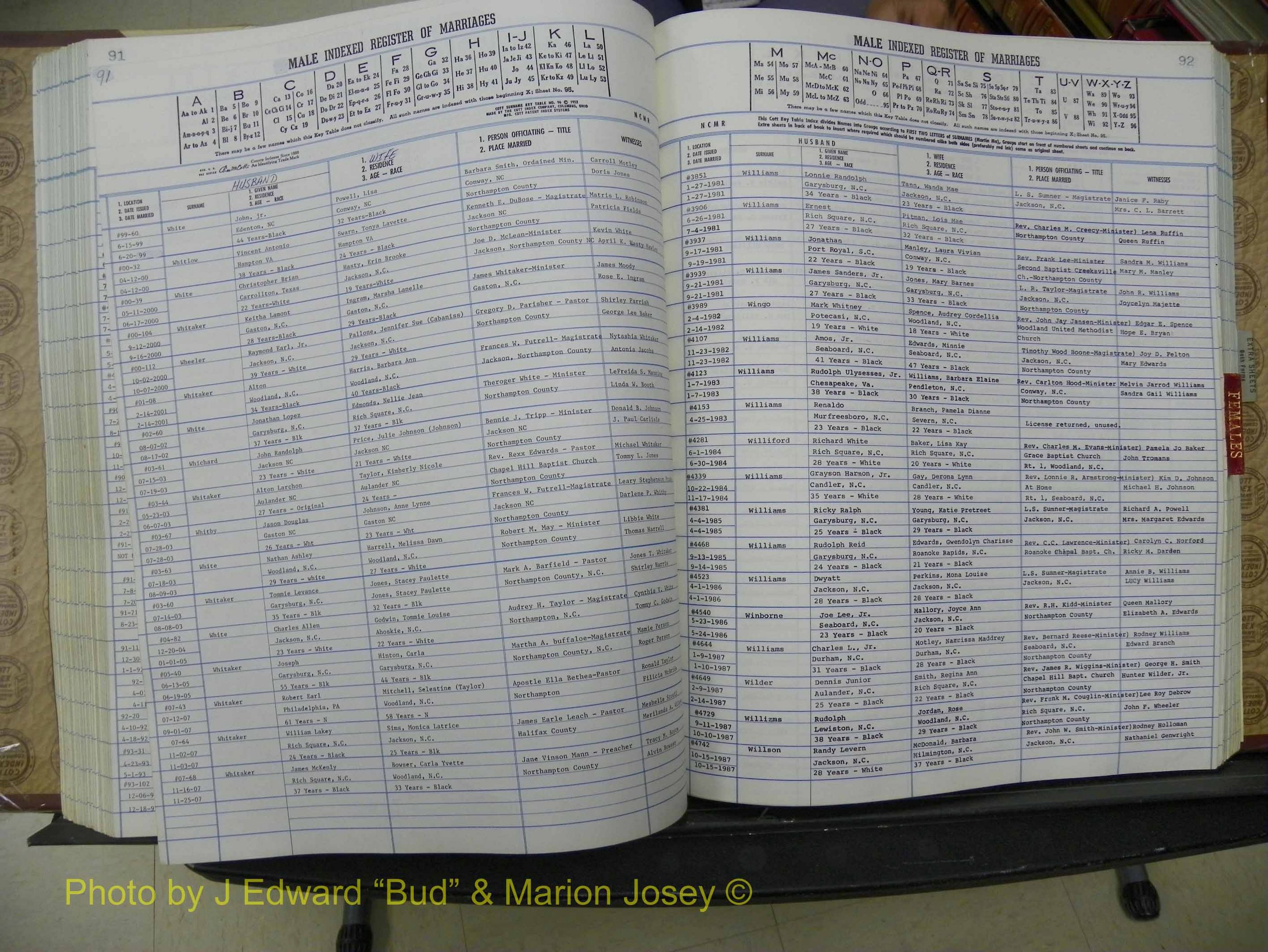 Northampton Marriages, A-Z, 1980-2009 (242).JPG