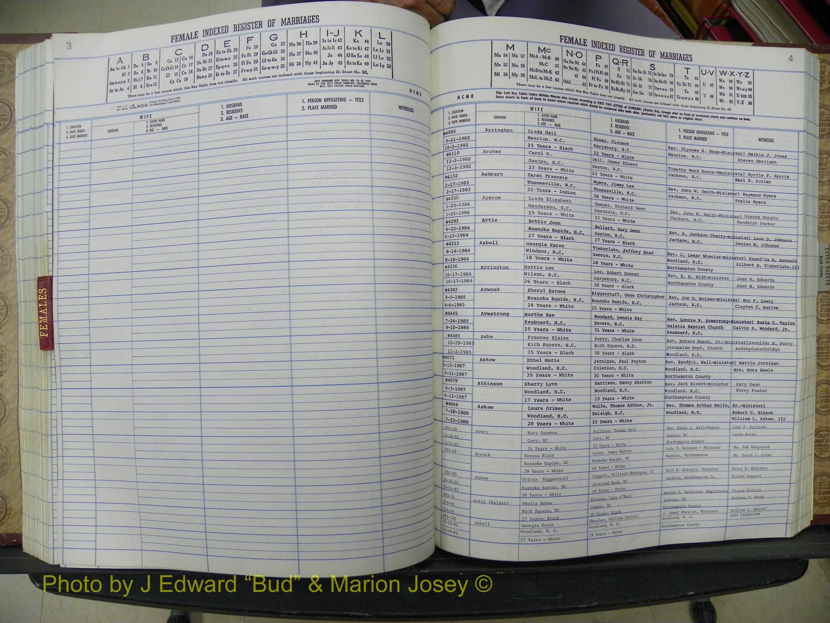 Northampton Marriages, A-Z, 1980-2009 (252).JPG