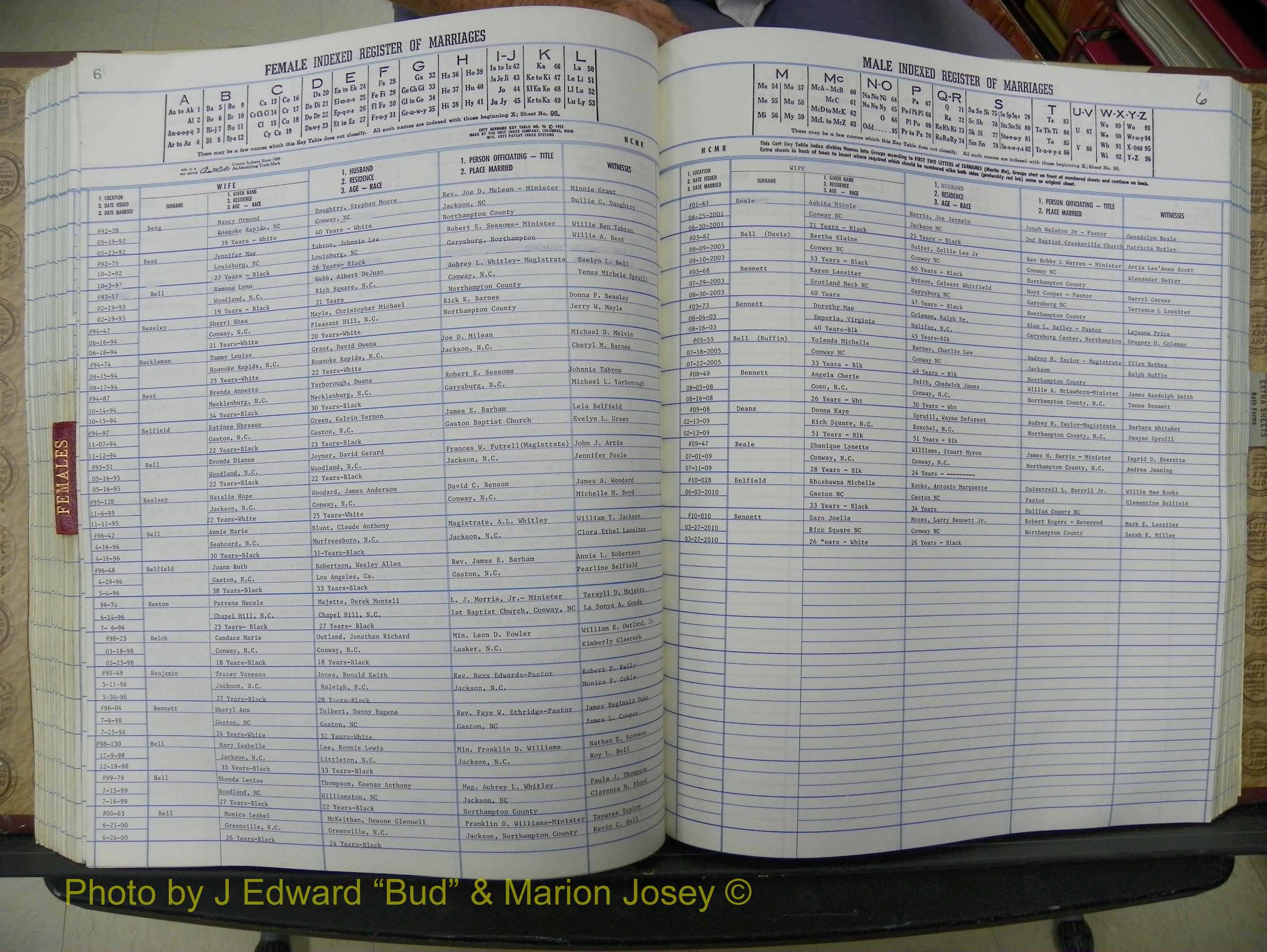 Northampton Marriages, A-Z, 1980-2009 (257).JPG