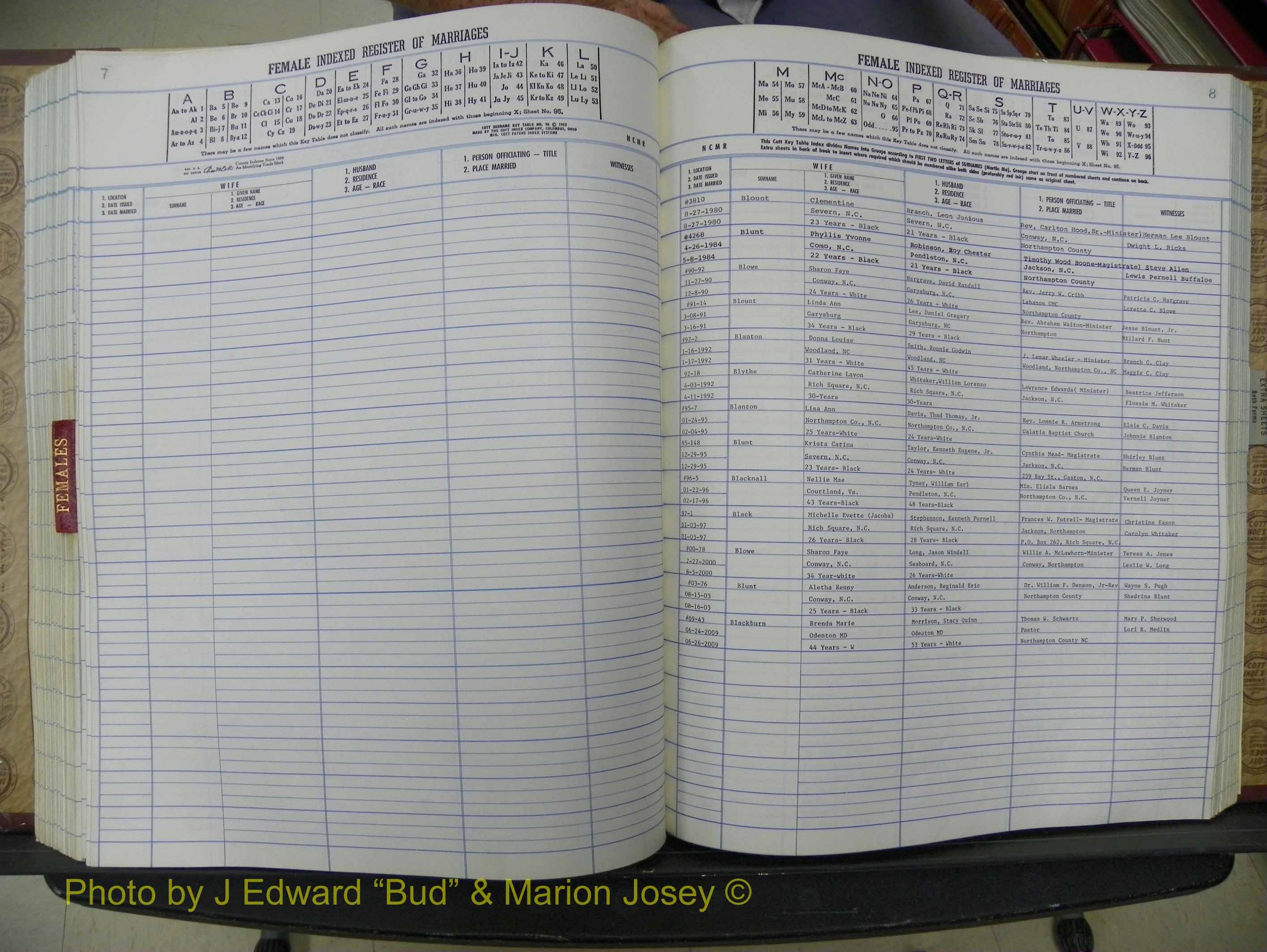 Northampton Marriages, A-Z, 1980-2009 (259).JPG