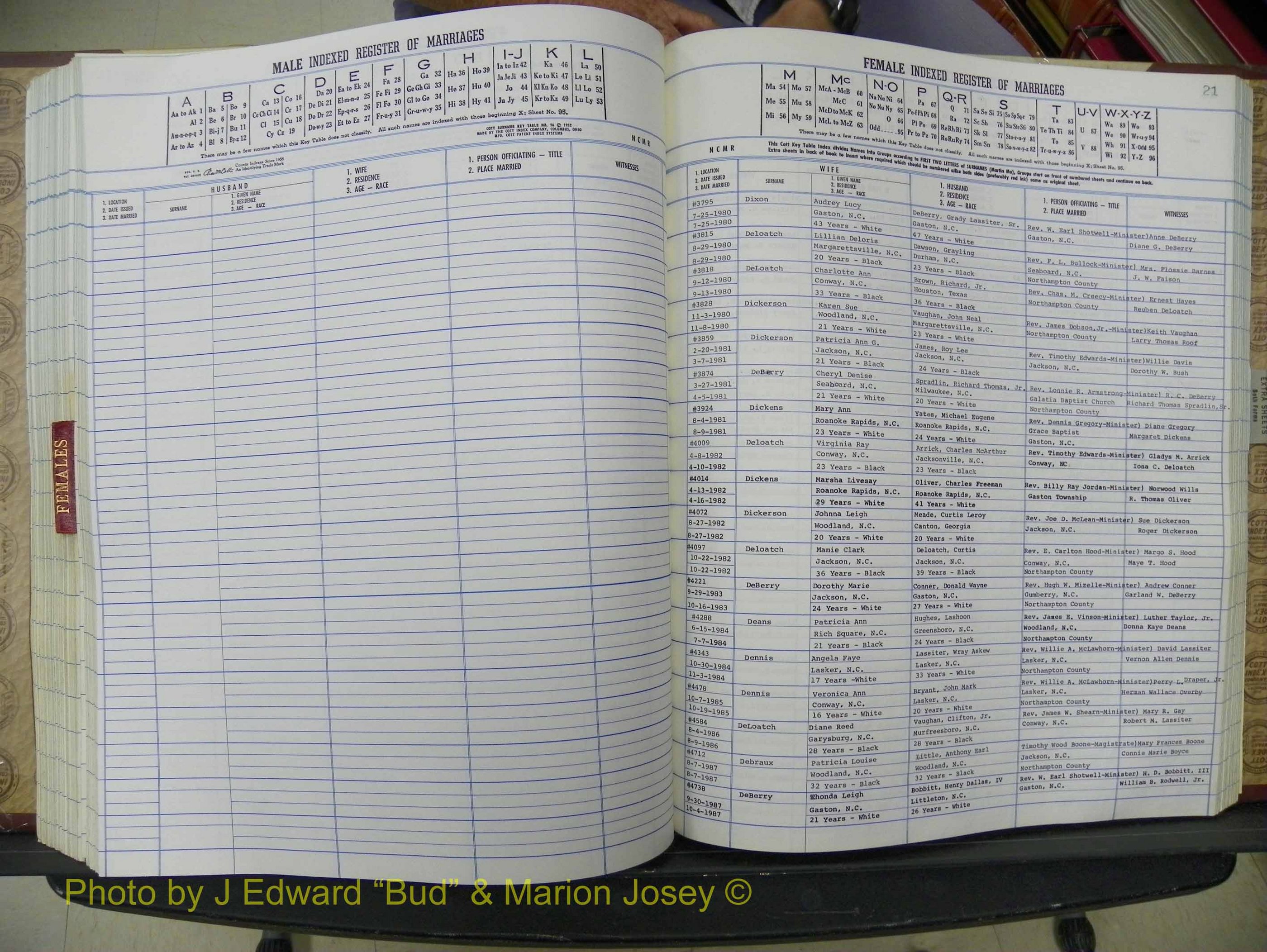 Northampton Marriages, A-Z, 1980-2009 (282).JPG