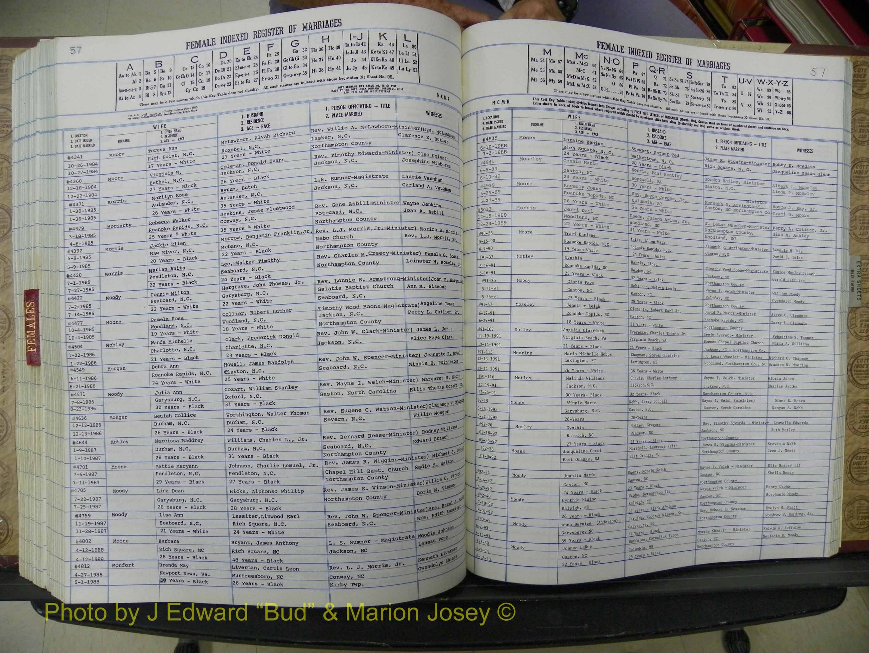 Northampton Marriages, A-Z, 1980-2009 (341).JPG