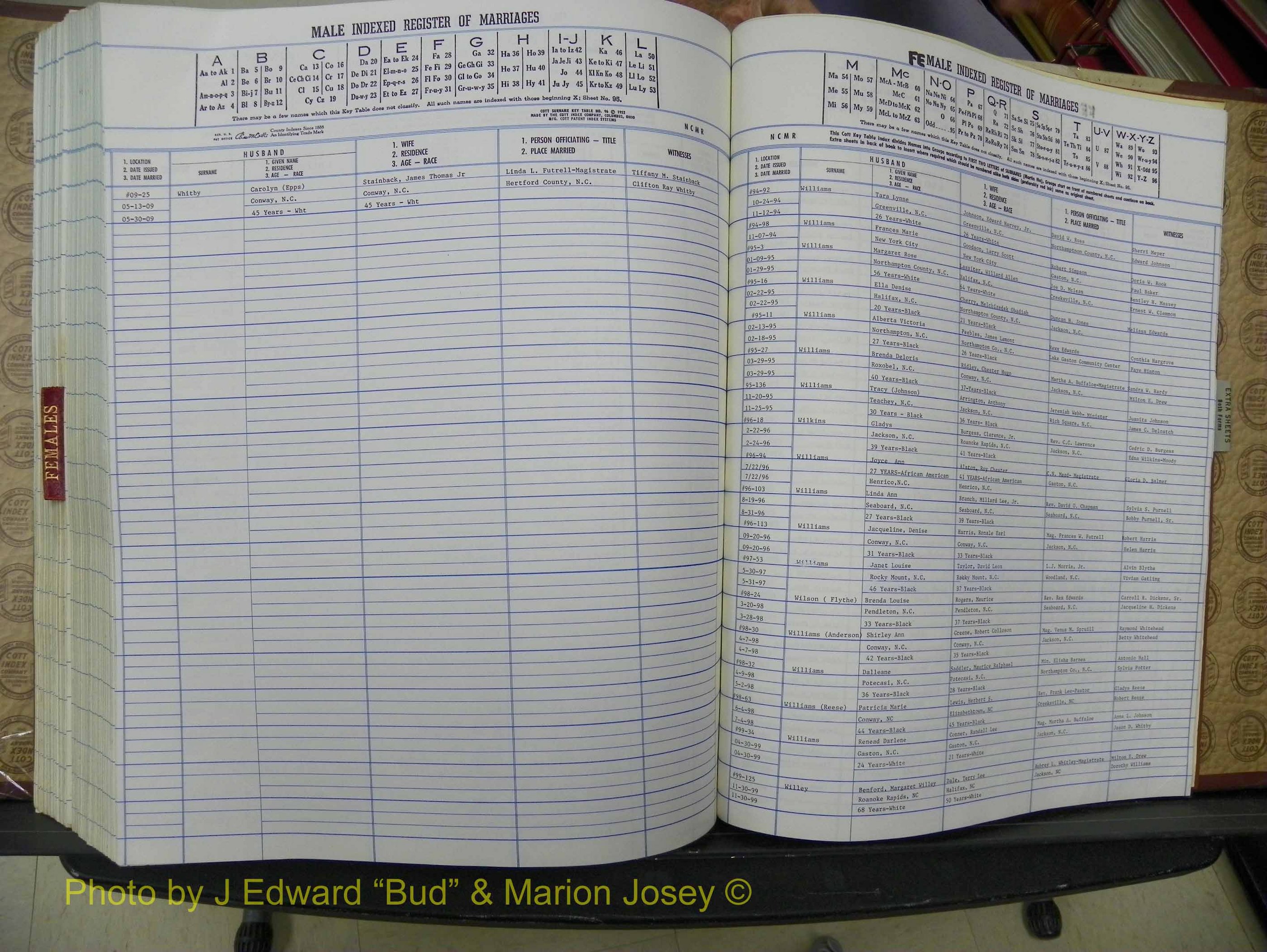 Northampton Marriages, A-Z, 1980-2009 (394).JPG