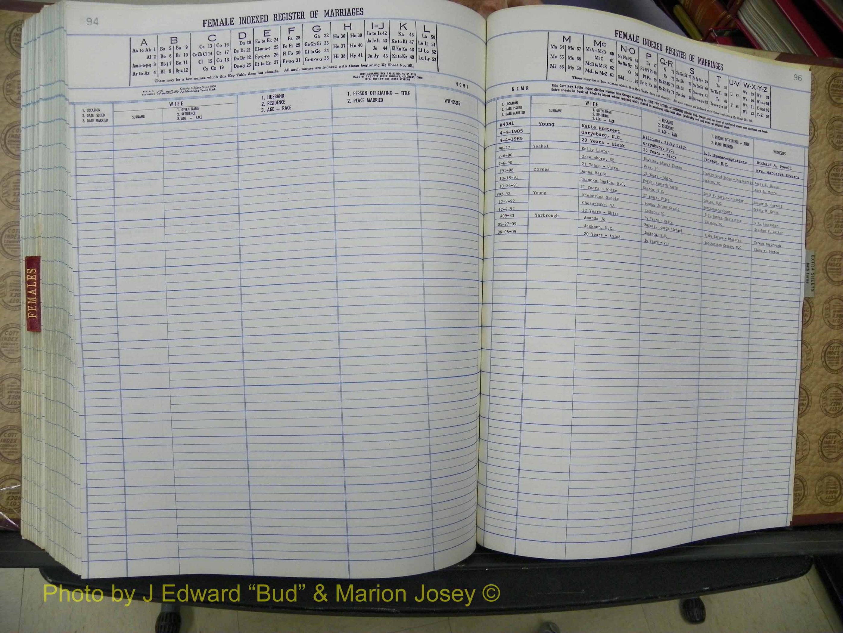 Northampton Marriages, A-Z, 1980-2009 (399).JPG