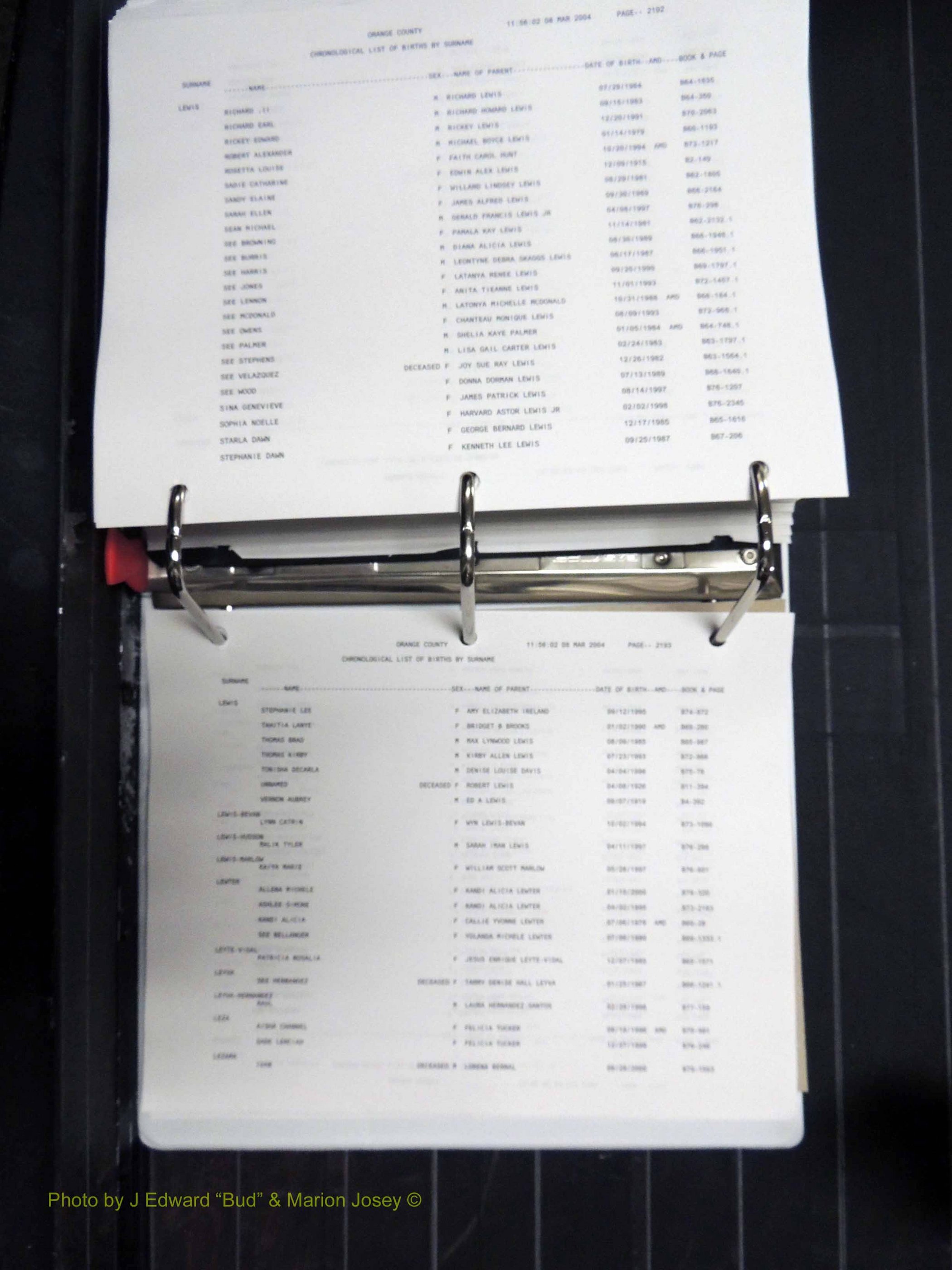 Orange Co, NC, Birth Index, D-M (633).JPG