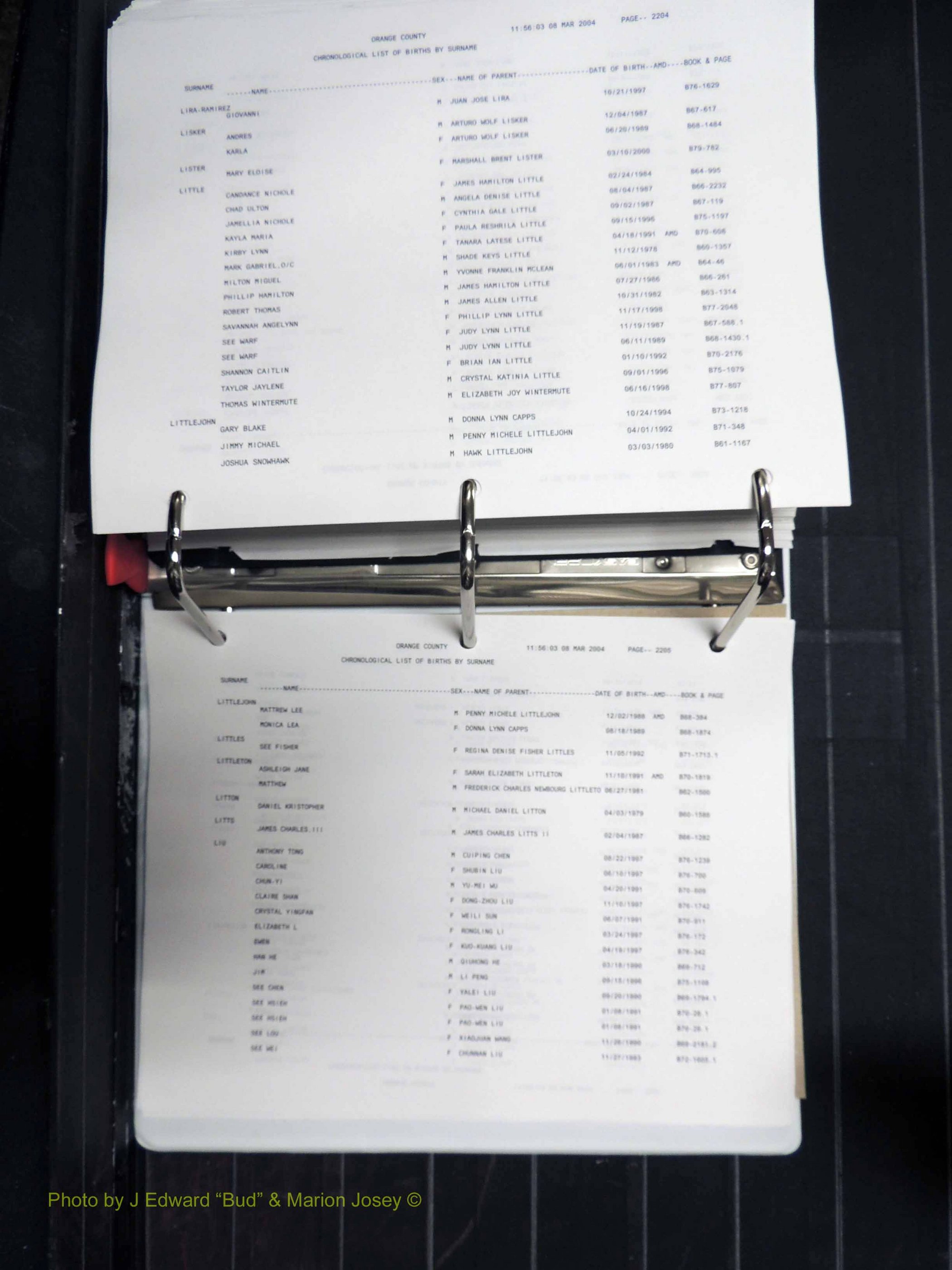 Orange Co, NC, Birth Index, D-M (639).JPG
