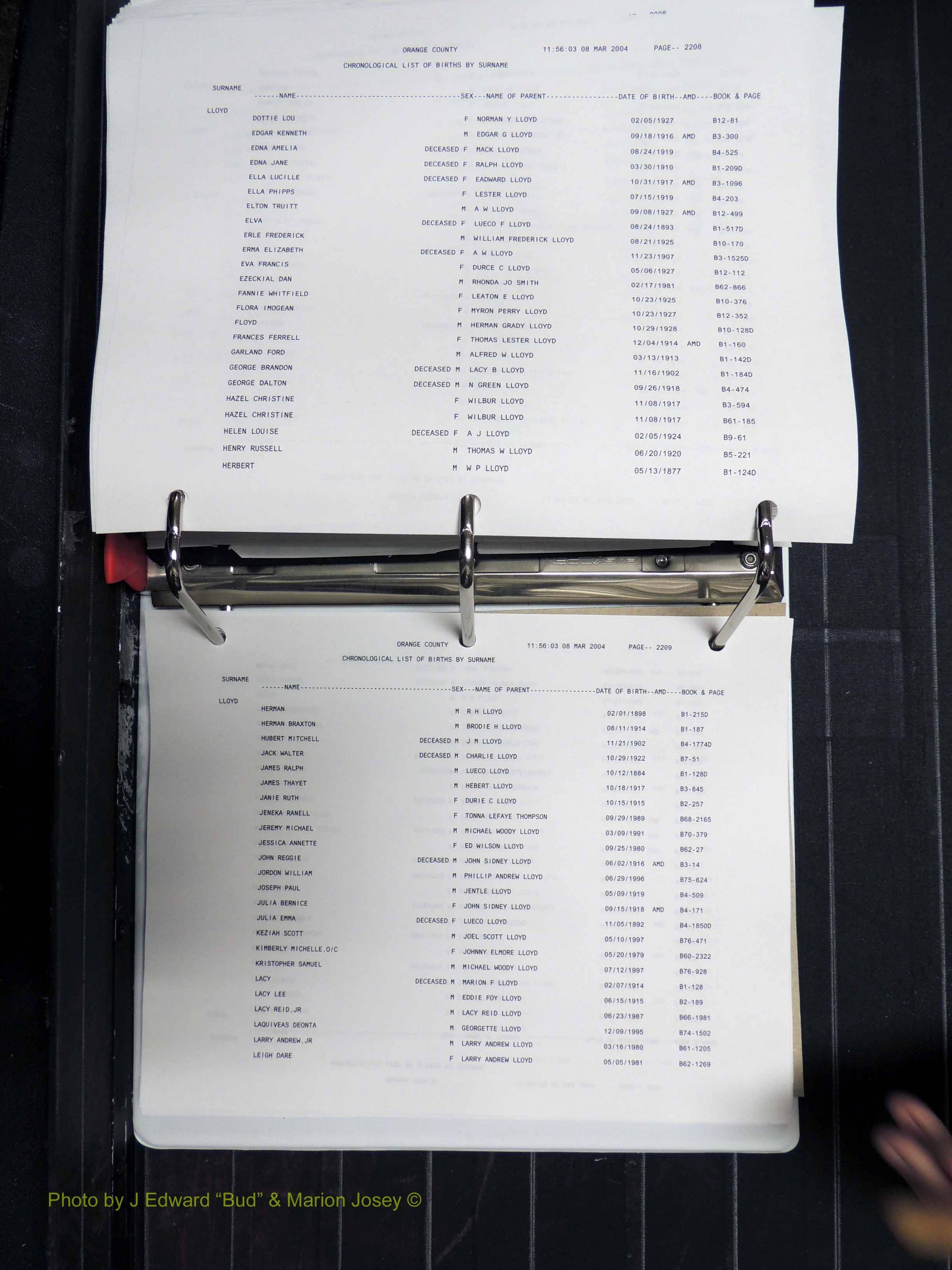 Orange Co, NC, Birth Index, D-M (641).JPG